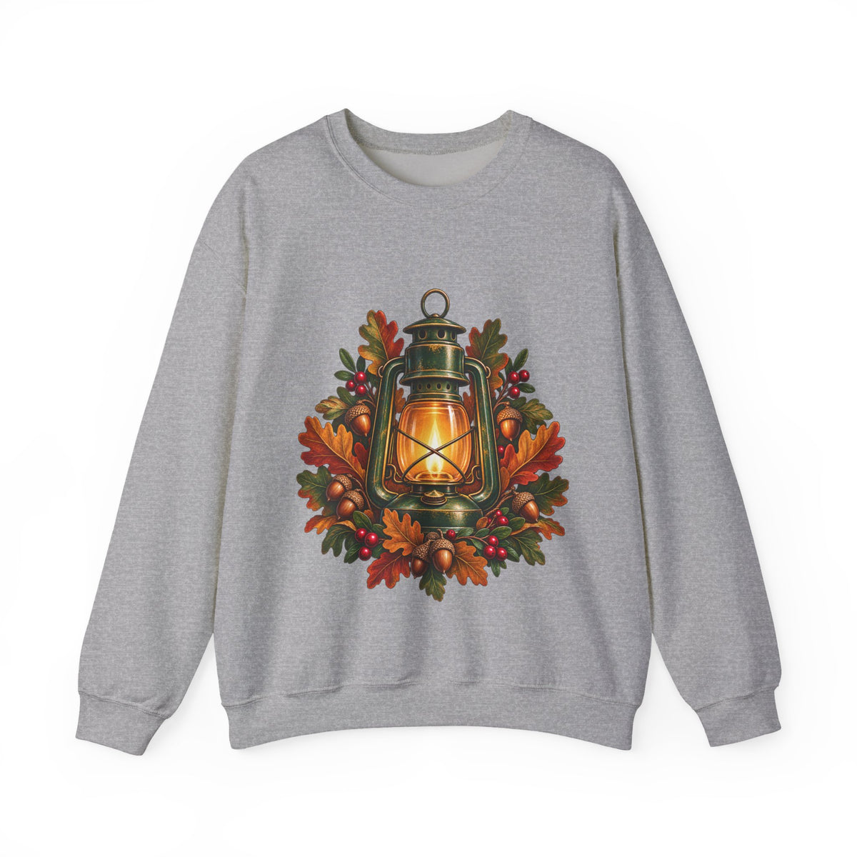 Autumn Oak Lantern and Acorns Sweatshirt