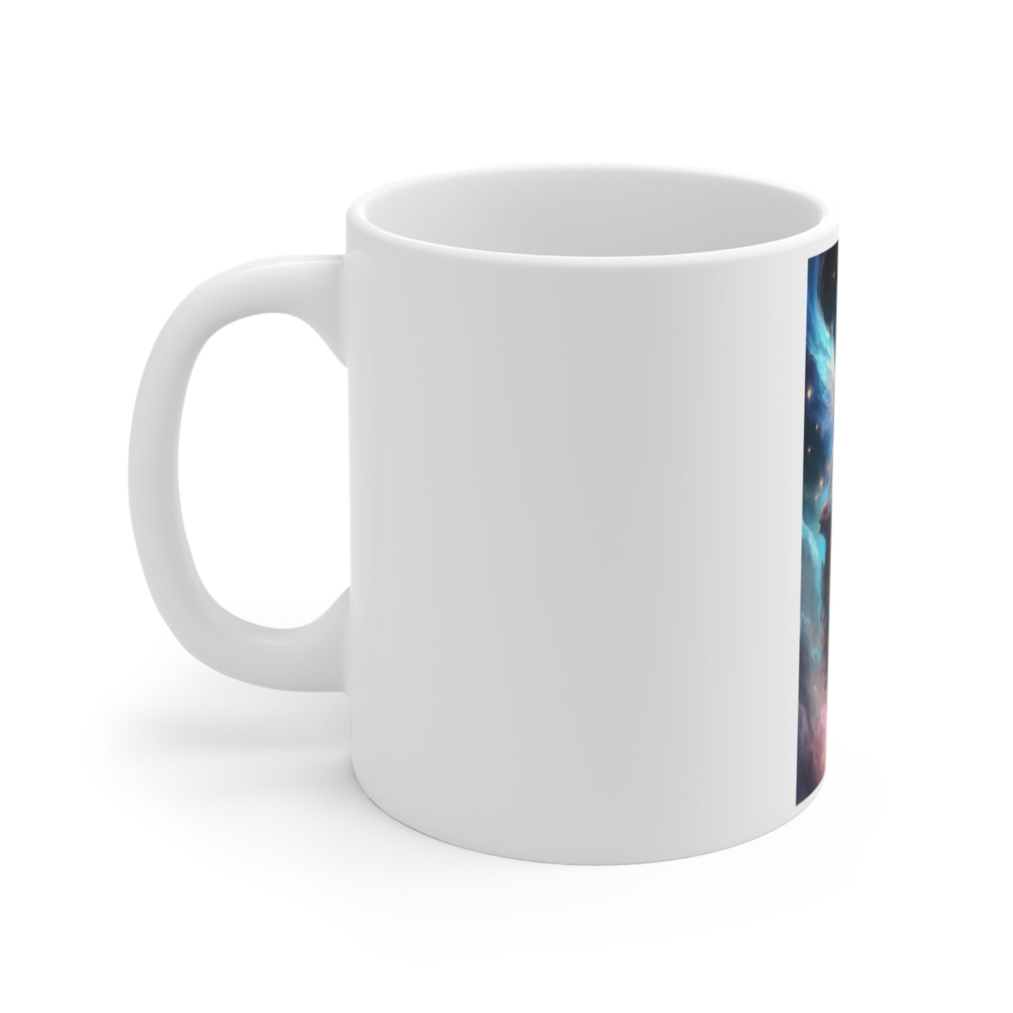 Celestial Winged Meditation Fantasy Portrait Coffee Mug