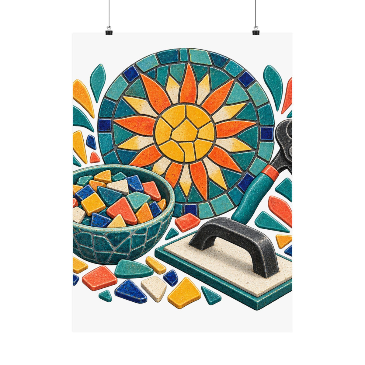 Sunburst Mosaic Making Workshop Poster