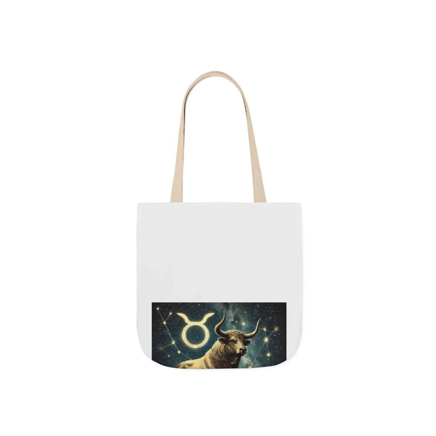 Taurus Bull Constellation Celestial Canvas Tote Bag
