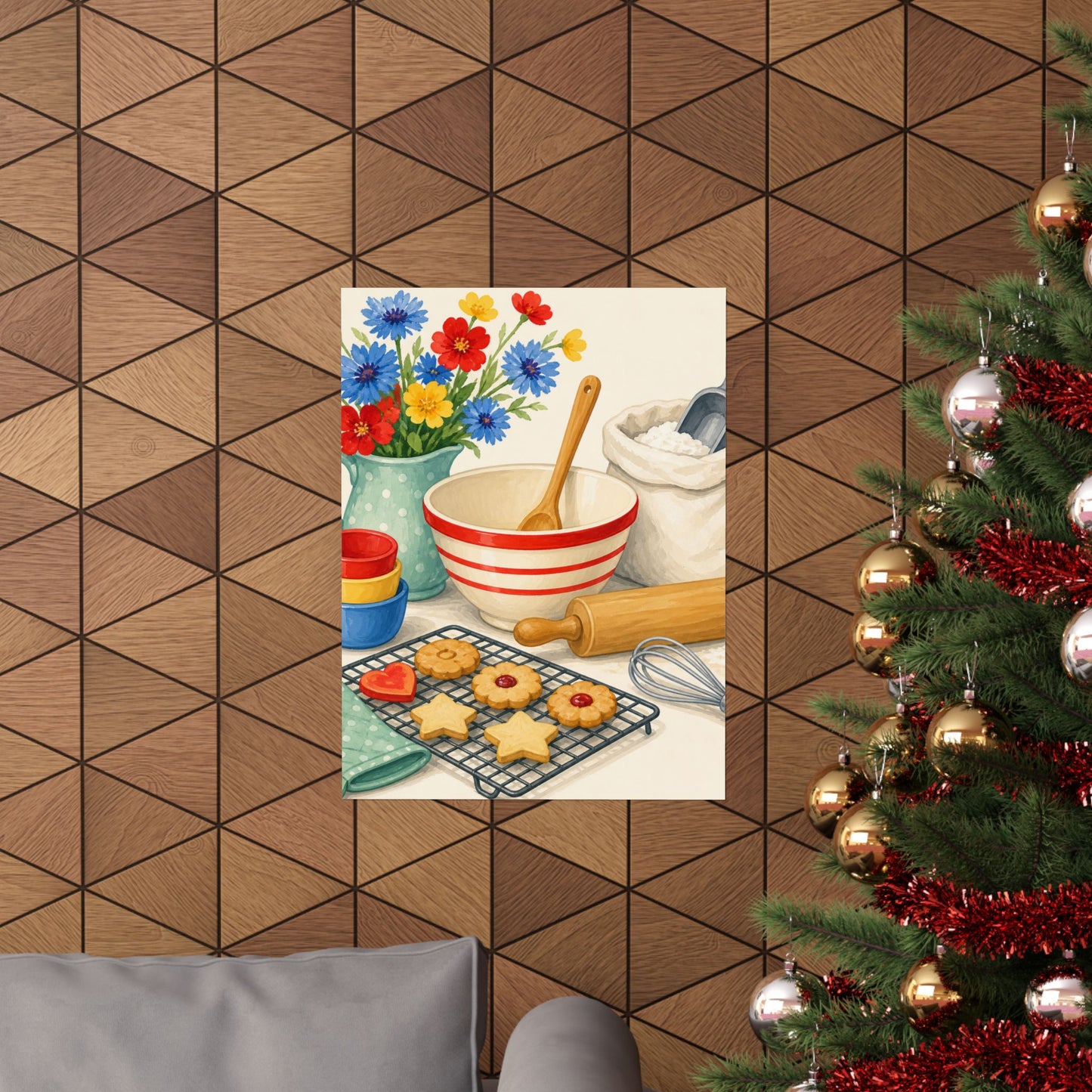 Cheerful Home Baking Hobby Poster