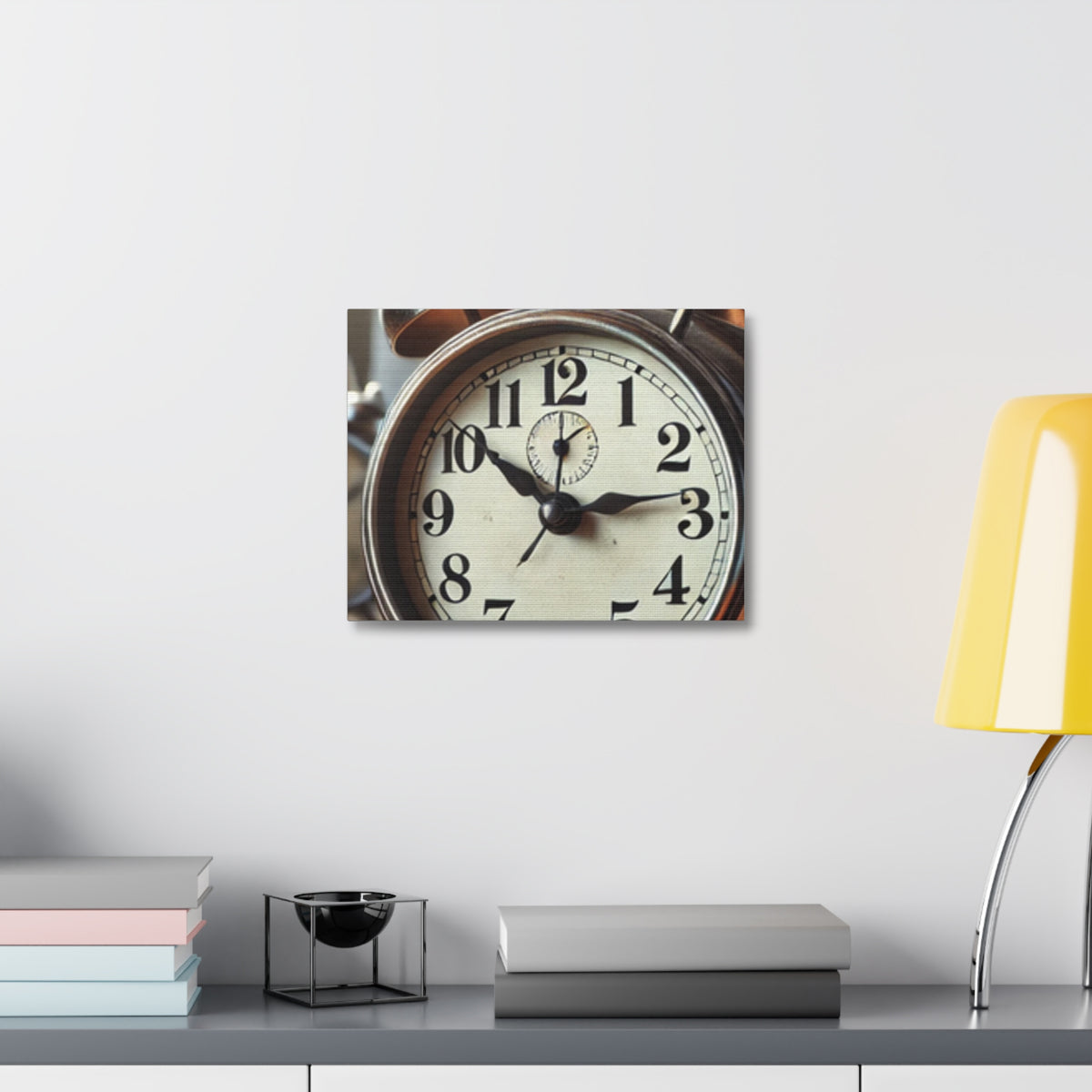 Vintage Alarm Clock Morning Routine Classic Clock Canvas Art