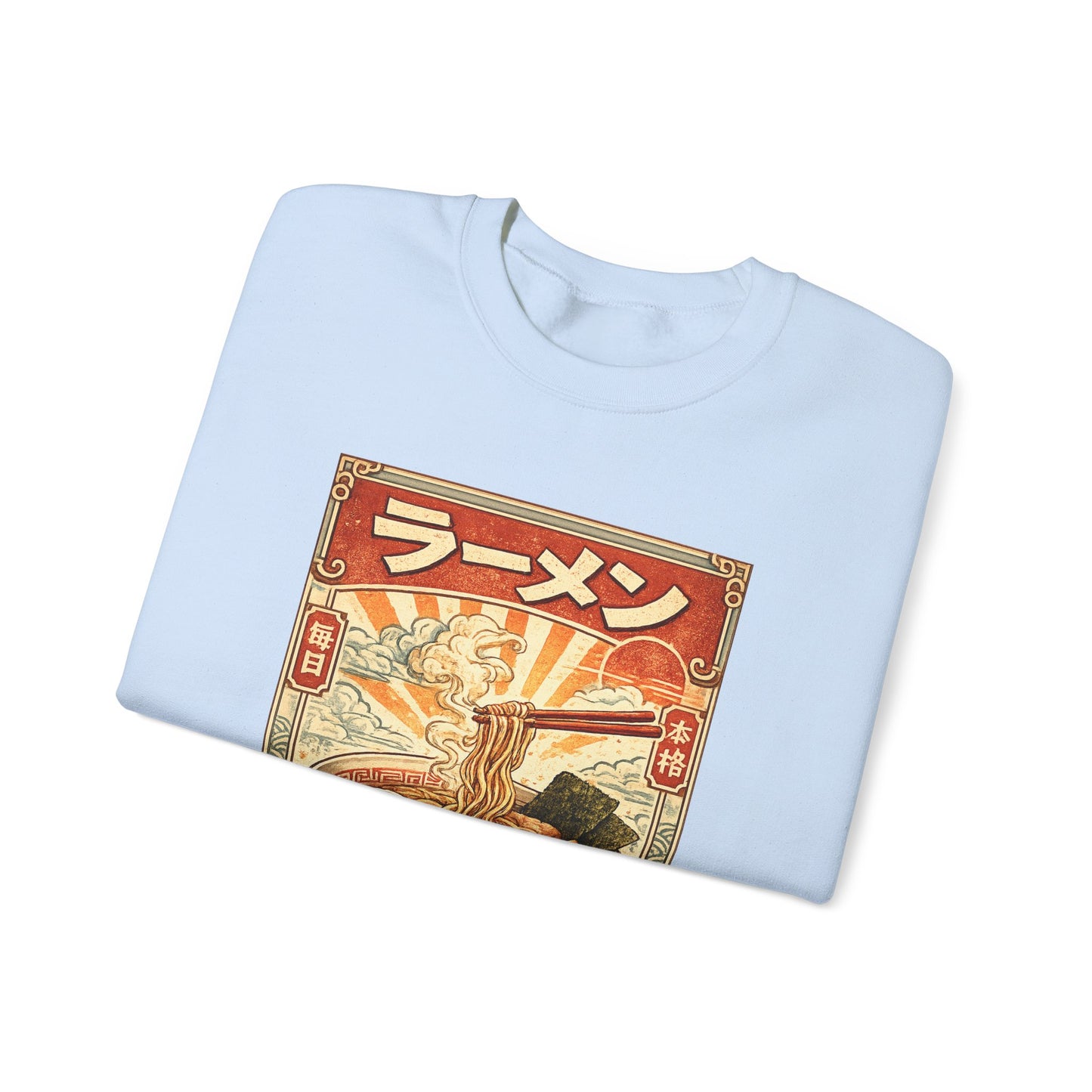 Vintage Ramen Bowl Illustration Sweatshirt