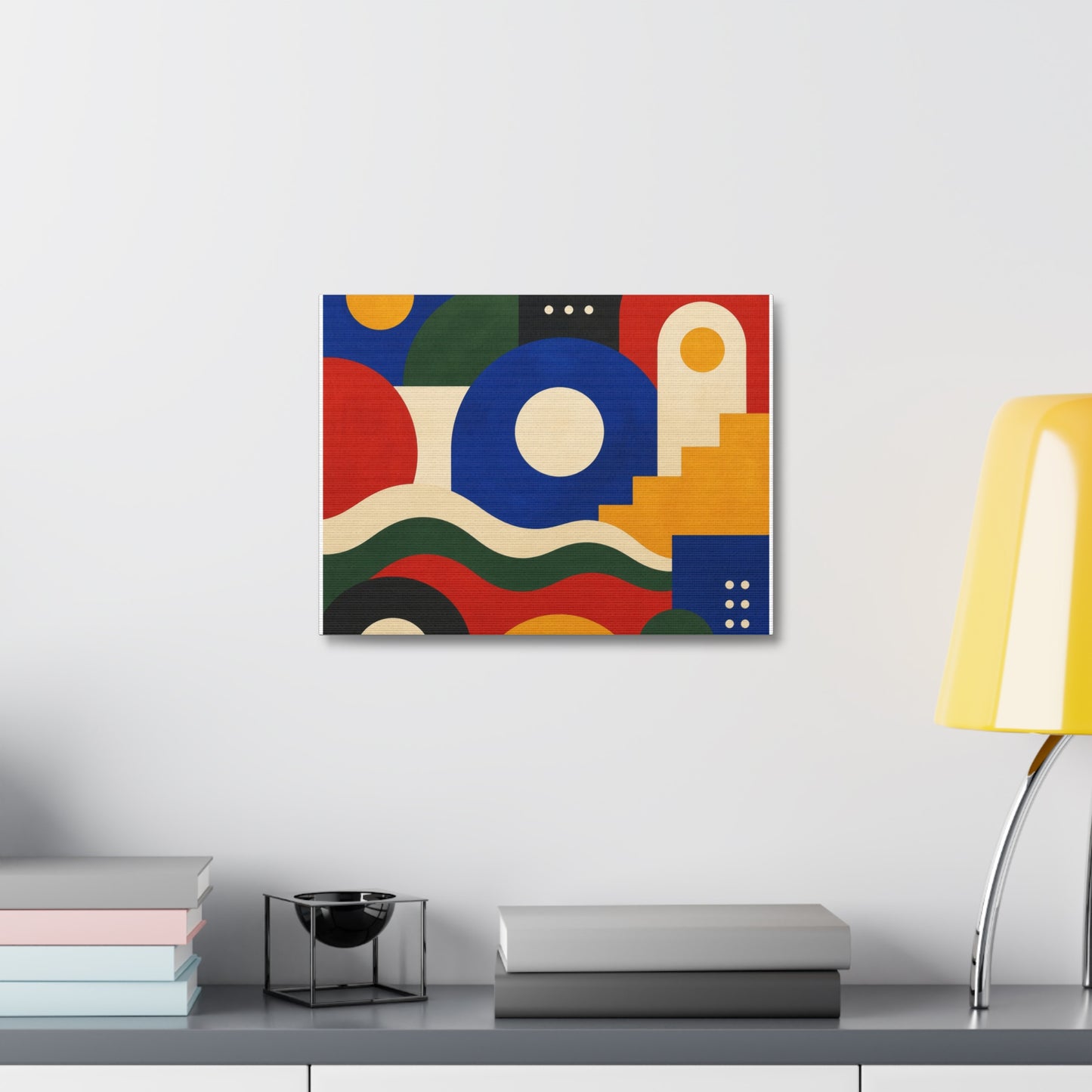 Bold Geometric Balance Abstract Art Canvas Art