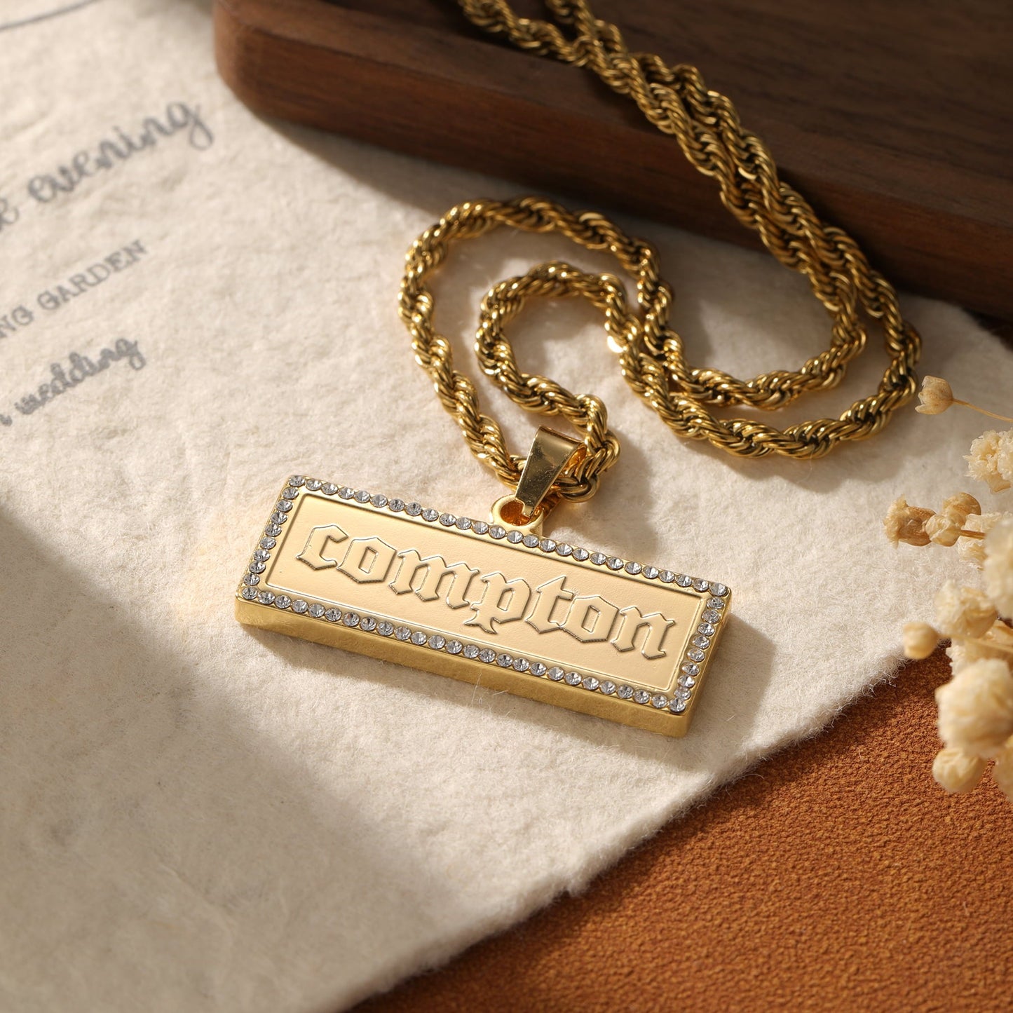 Iced Legacy Name Pendant