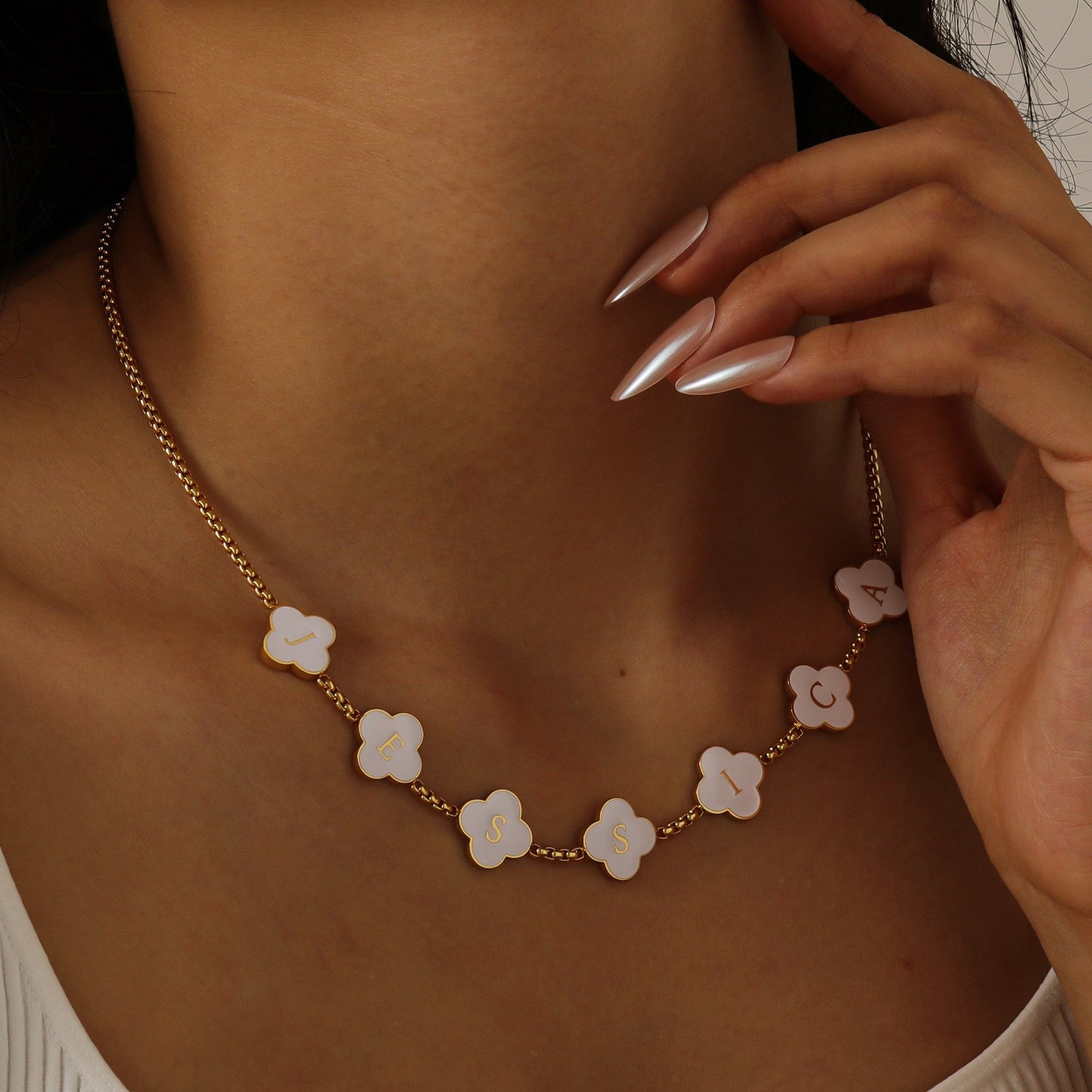 Luxe Petal Name Necklace