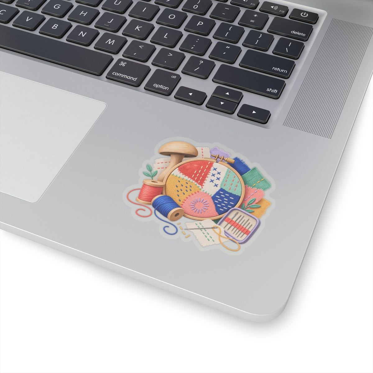 Colorful Visible Mending Workshop Sticker