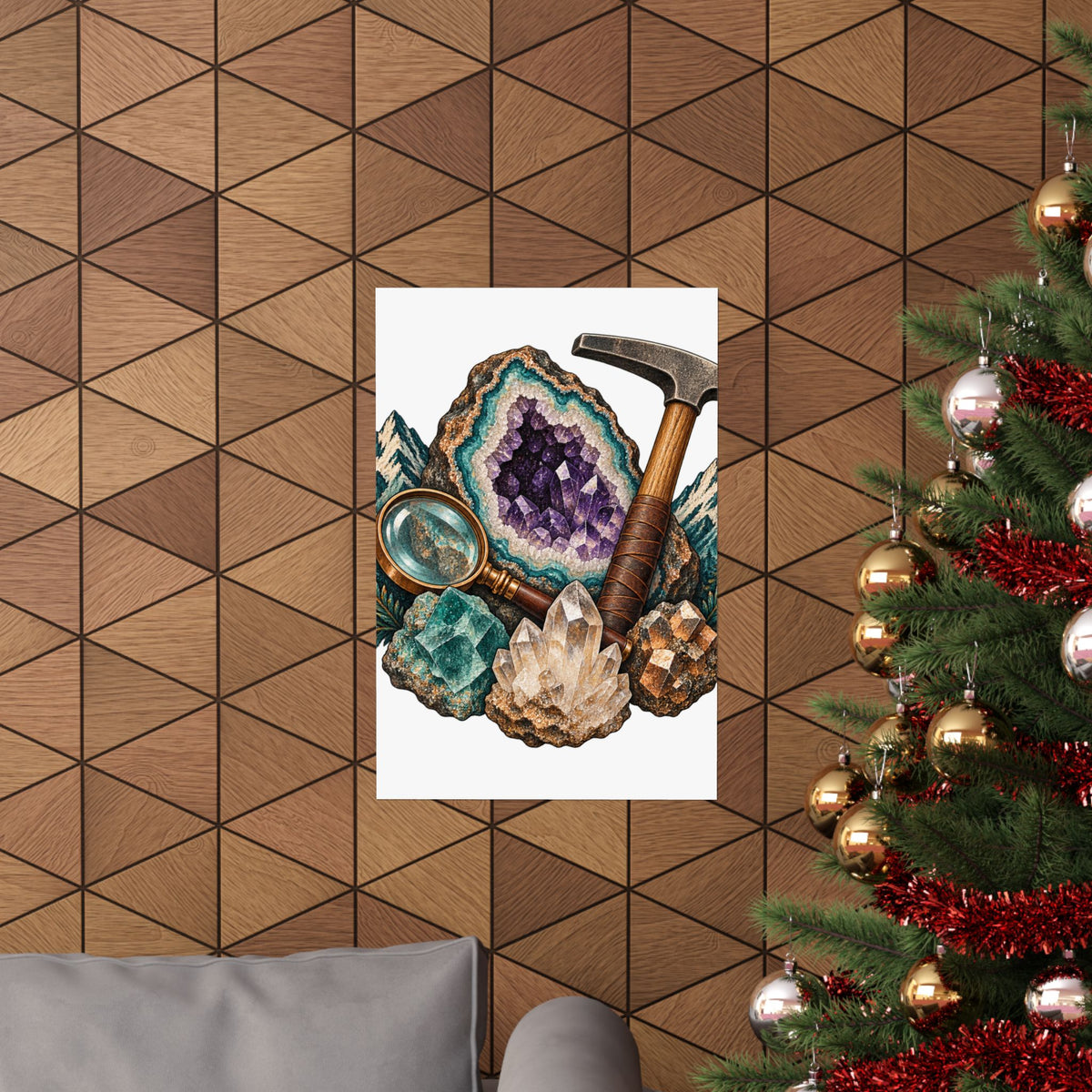 Vintage Geode and Rockhounding Field Kit Poster