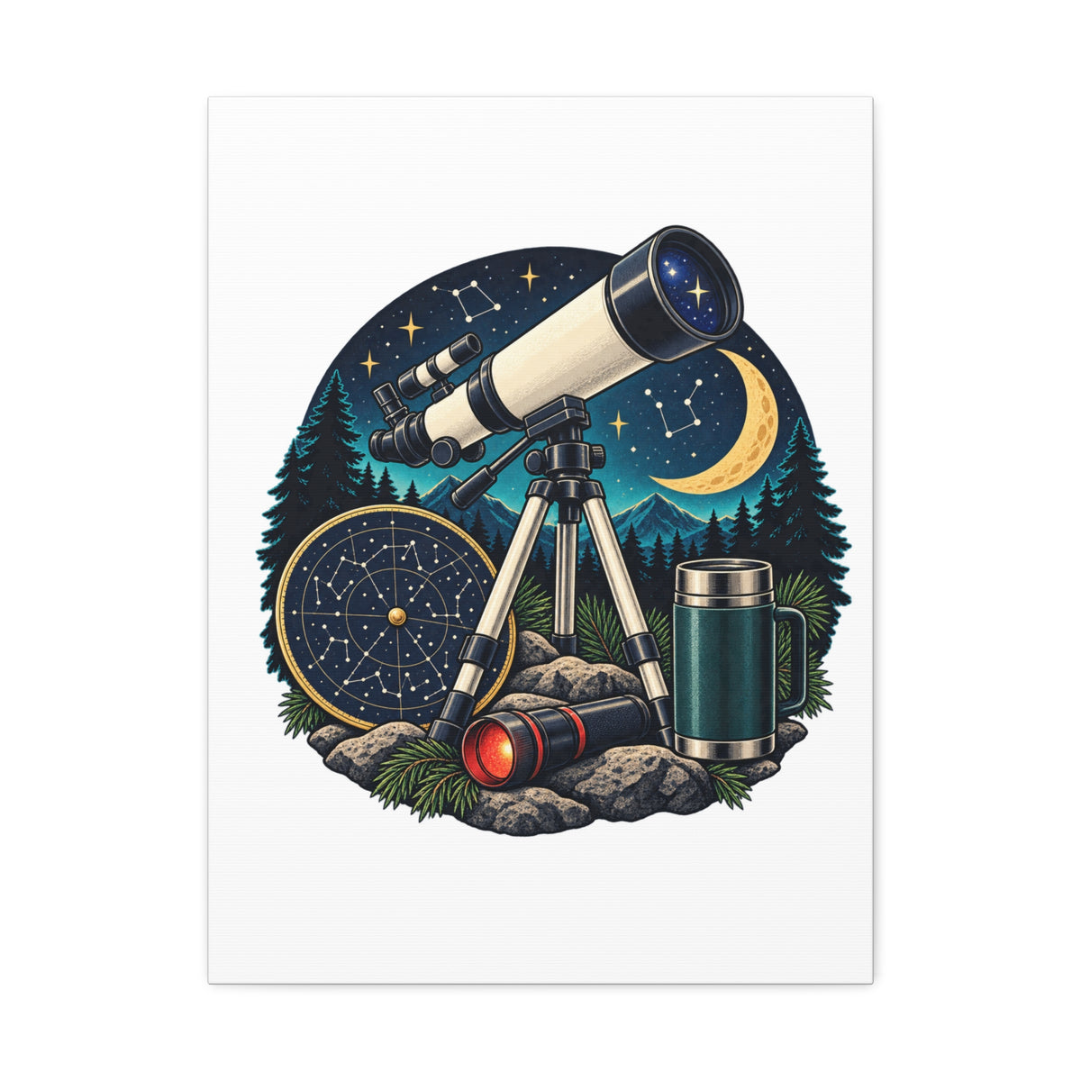 Backyard Stargazing Workshop Canvas