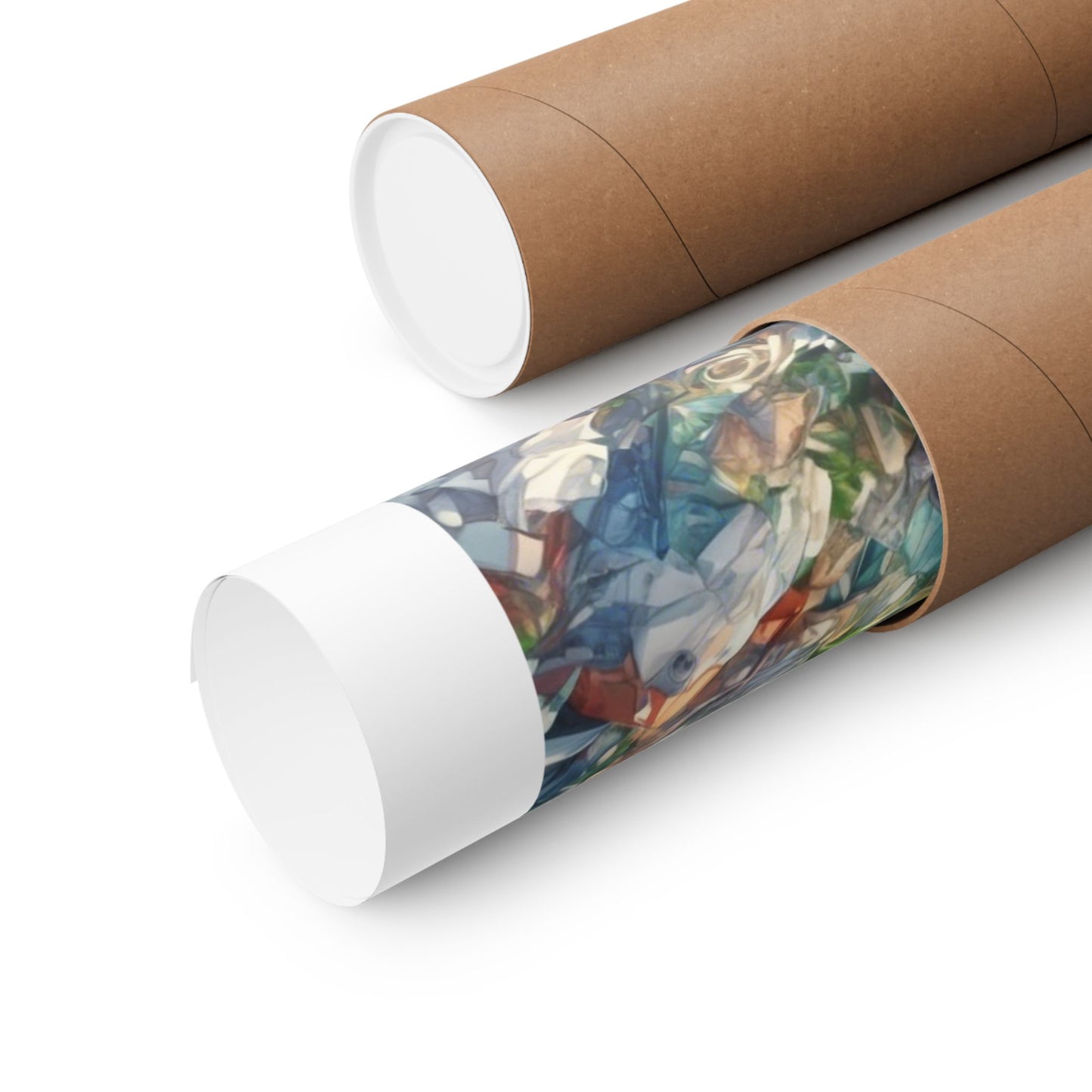 Green Recycling Alley Anime Girl Urban Green Poster