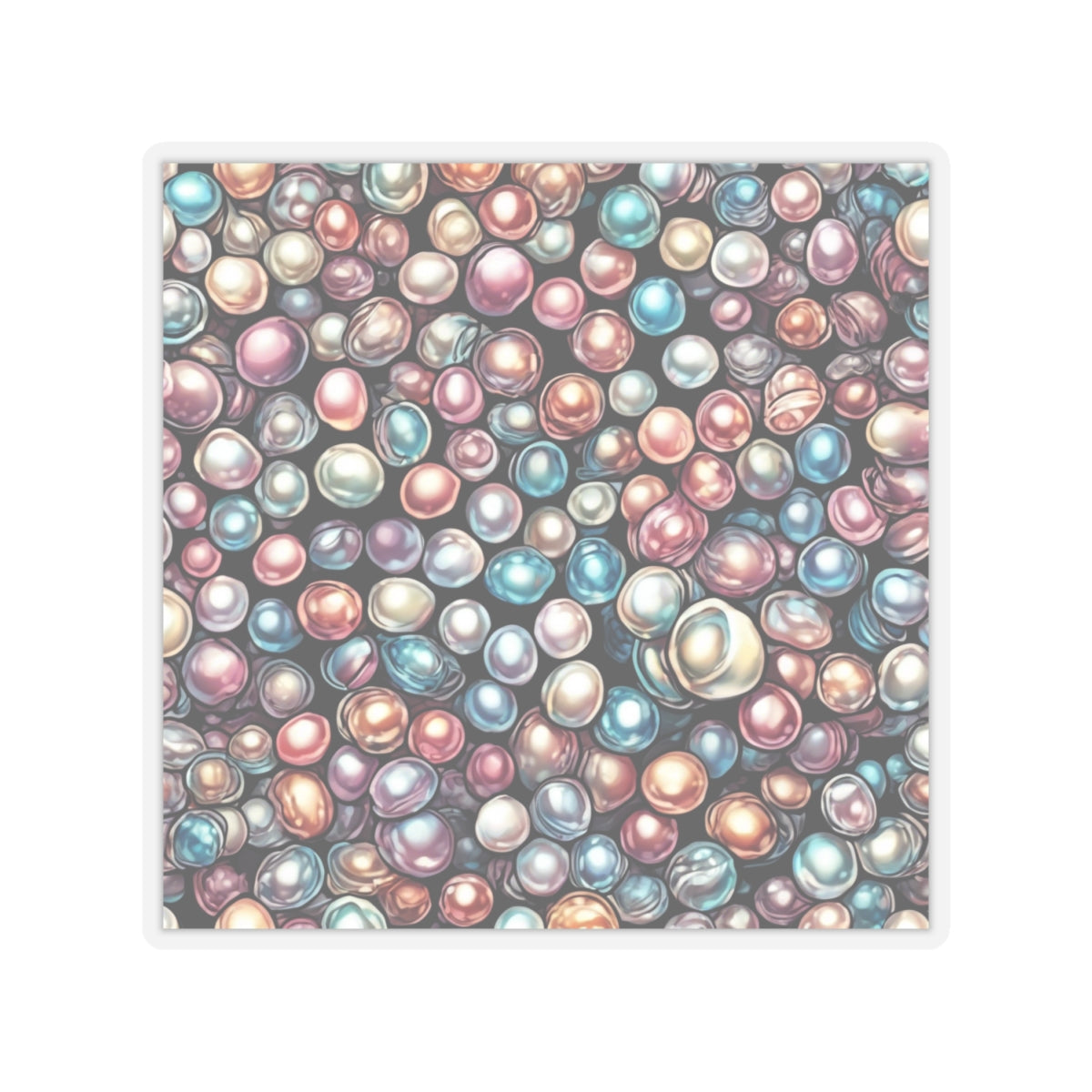 Pearl Bubble Pattern Abstract Gift Art Sticker