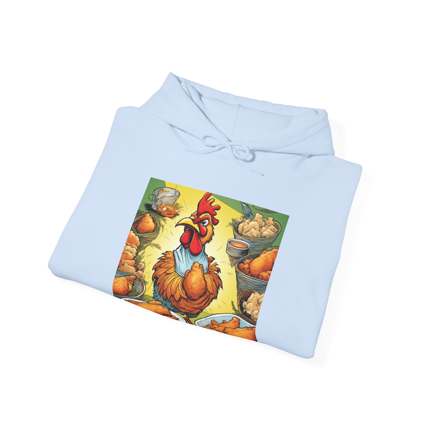 Funny Chicken Fried Food Comfort Food Art Hoodie