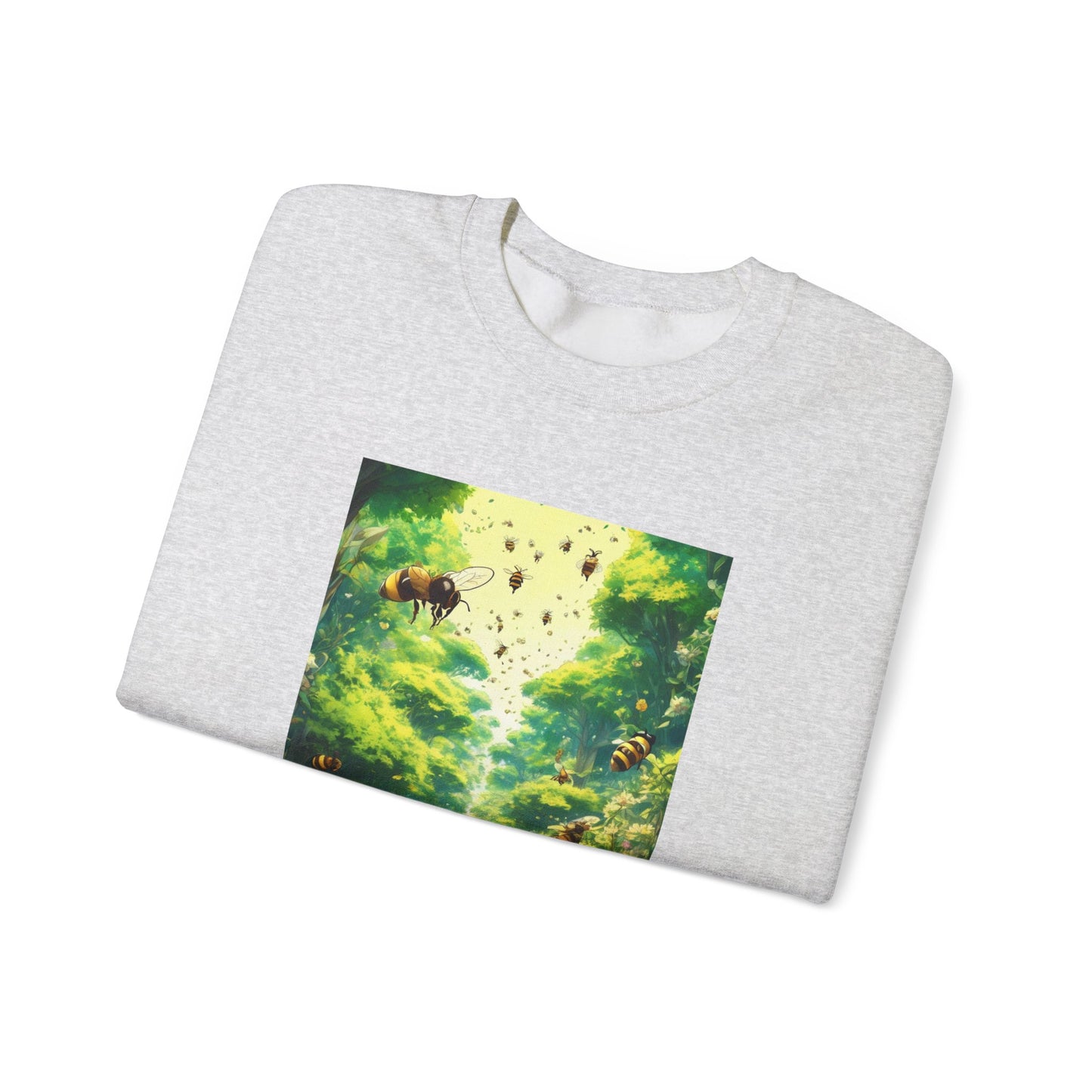 Bee Garden Explorer Anime Nature Art Sweatshirt