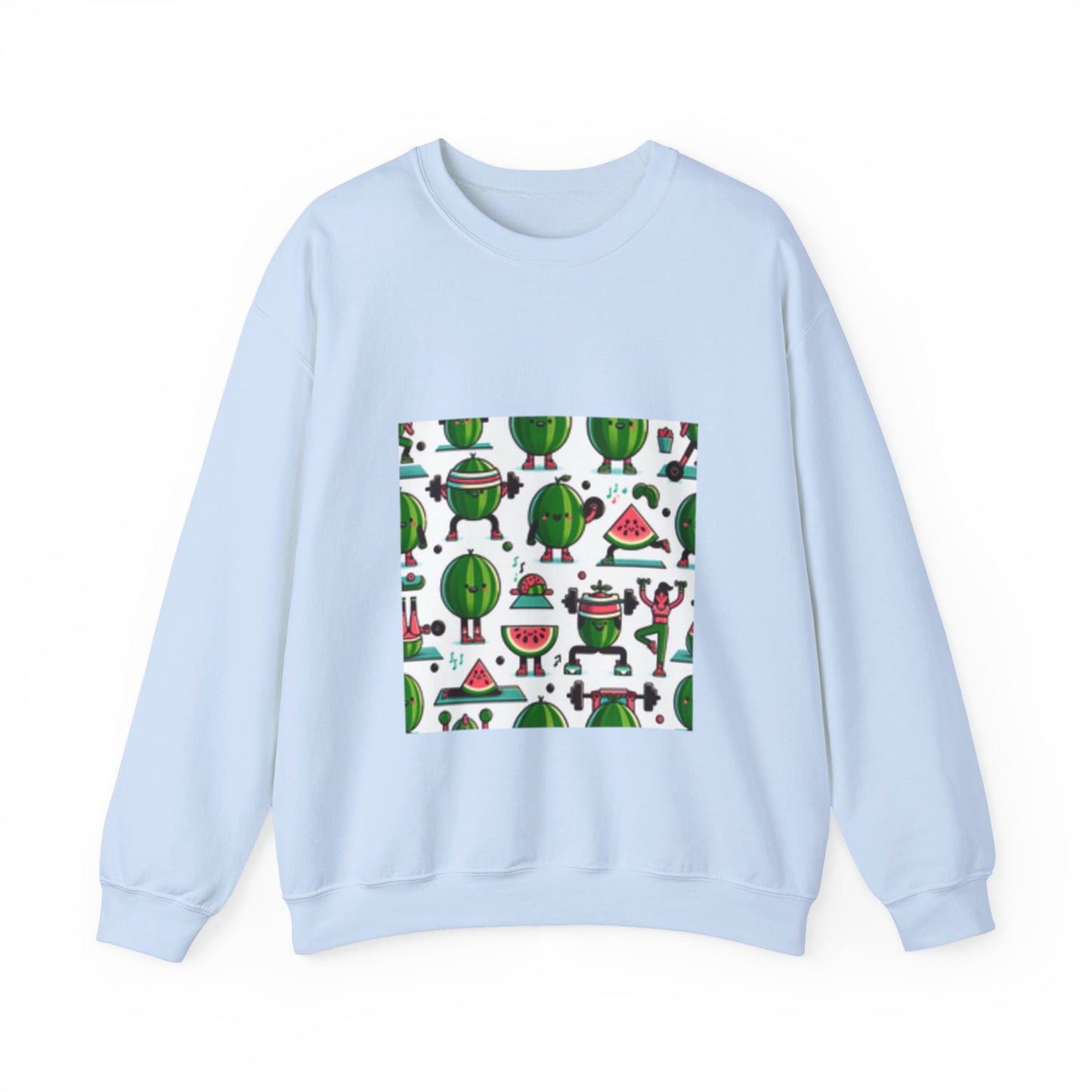 Watermelon Workout Club Cute Food Fitness Sweatshirt