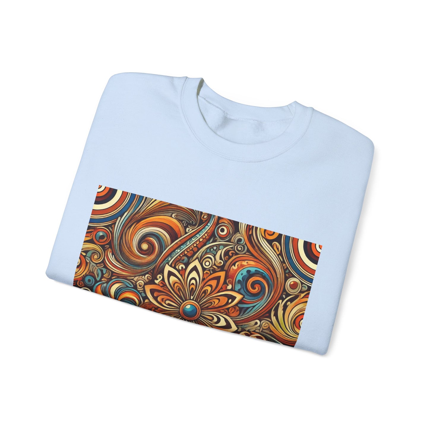 Ornate Abstract Floral Paisley Pattern Sweatshirt