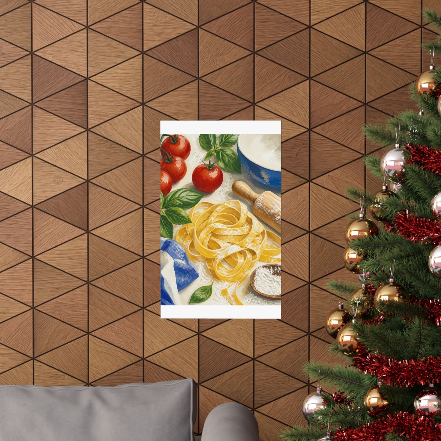 Fresh Pasta Making Kitchen Art Poster