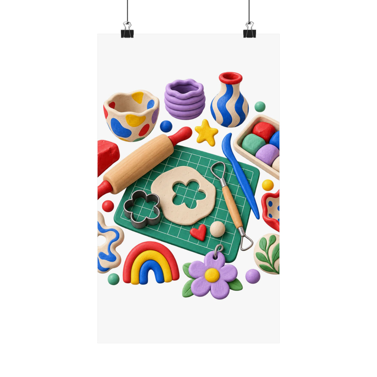Miniature Clay Sculpting Workshop Poster