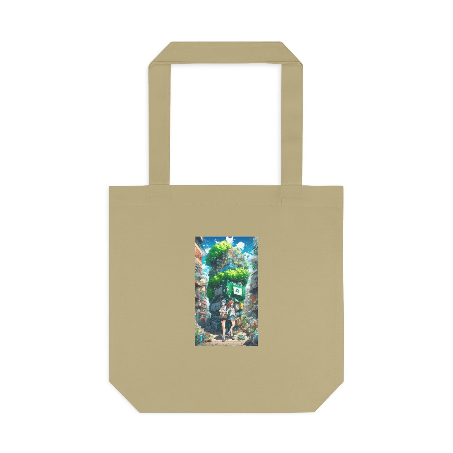 Urban Recycling Anime Friends Reusable Eco Tote Bag