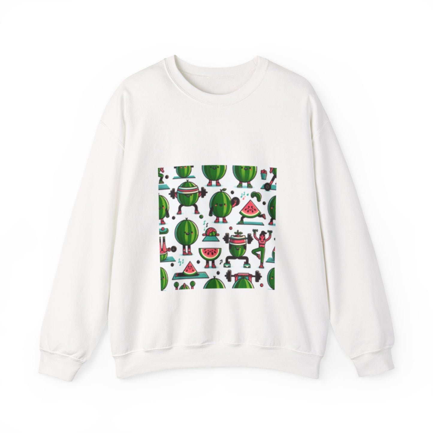 Watermelon Workout Club Cute Food Fitness Sweatshirt