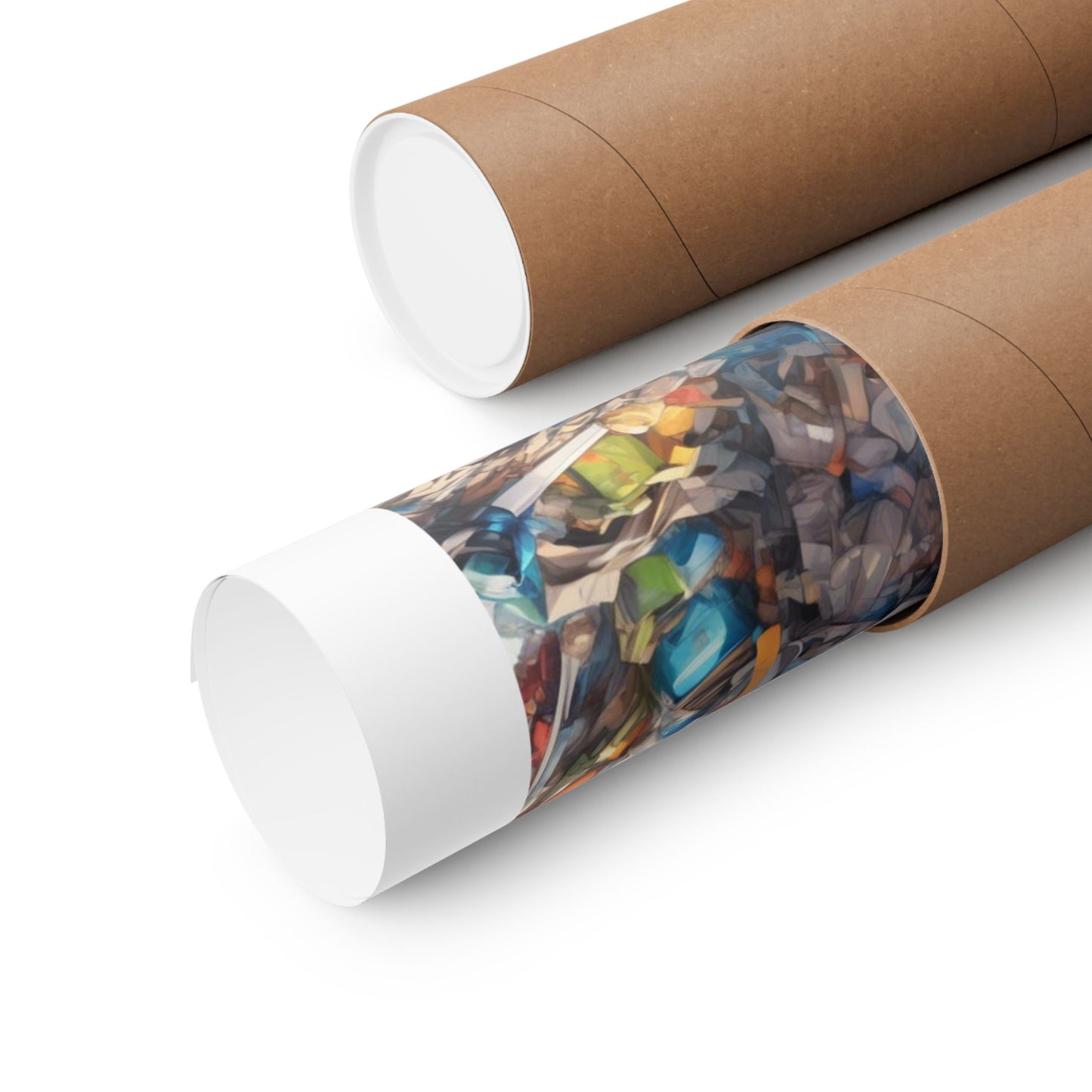 Recycling Rescue Anime Heroine Eco Street Art Poster