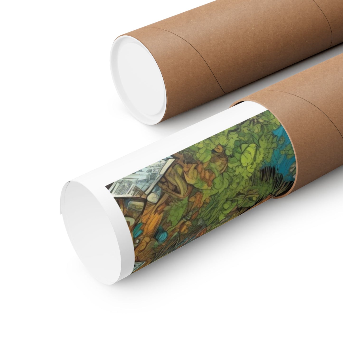 Whimsical Garden Stream Nature Gift Art Poster