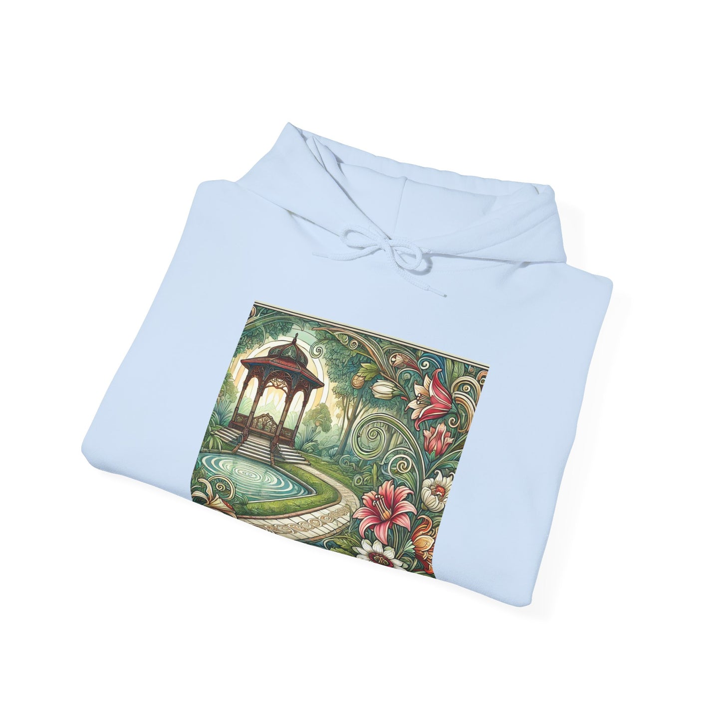 Botanical Gazebo Garden Art Nouveau Hoodie