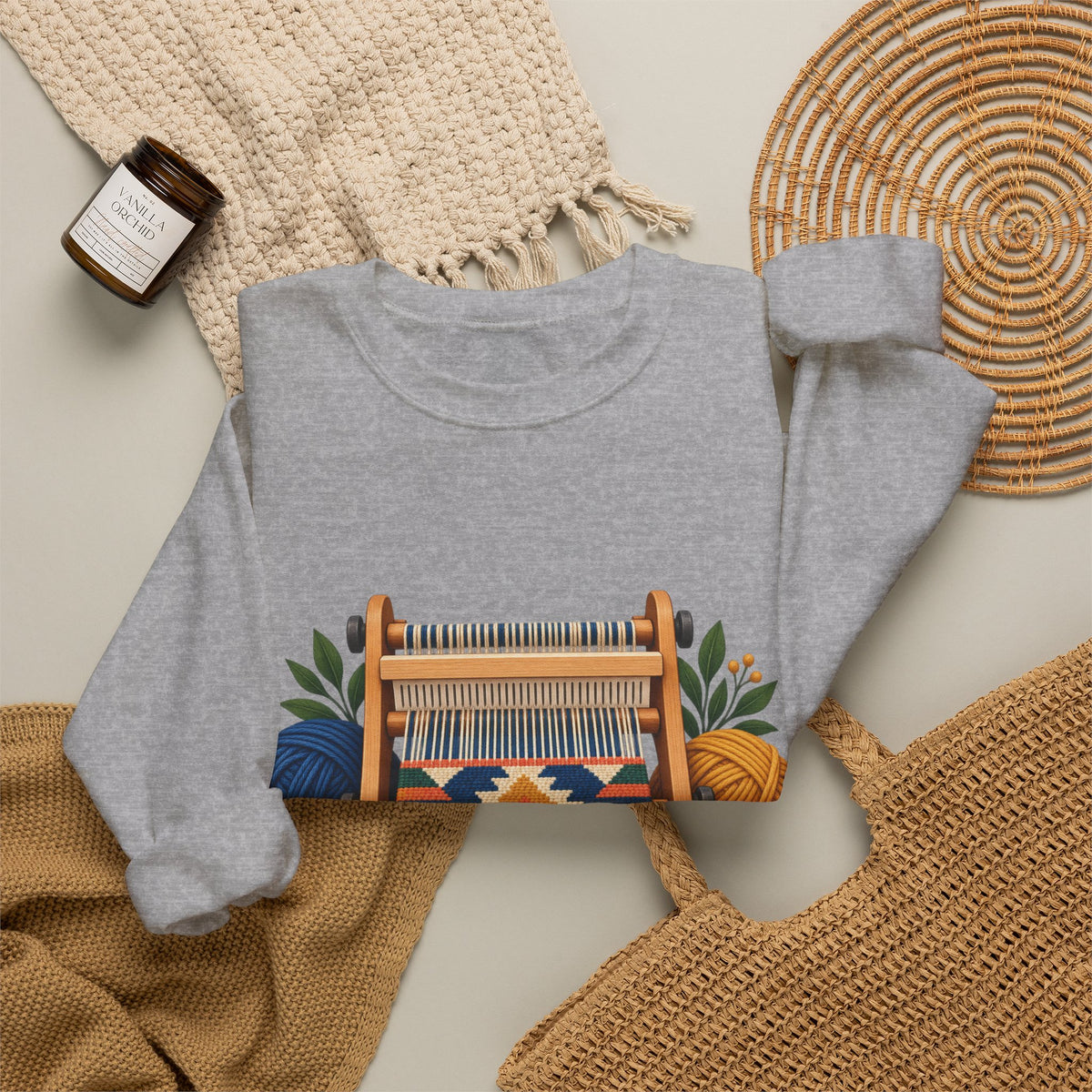 Geometric Hand Weaving Workshop Sweatshirt