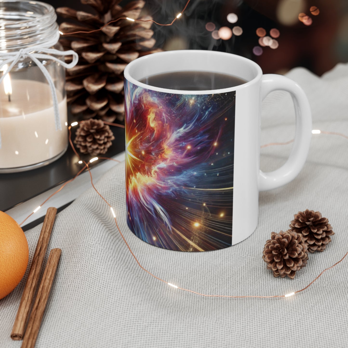 Cosmic Starburst Energy Abstract Space Coffee Mug Astronomy Gift