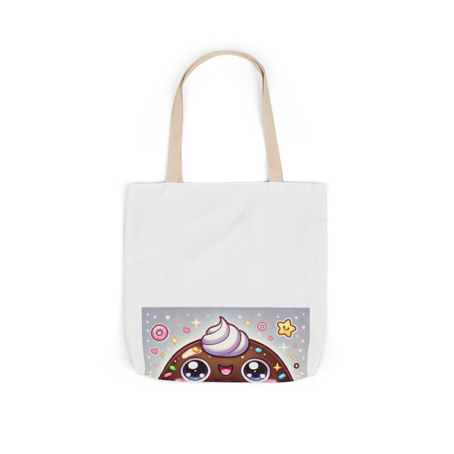 Kawaii Chocolate Donut Cute Dessert Art Tote Bag