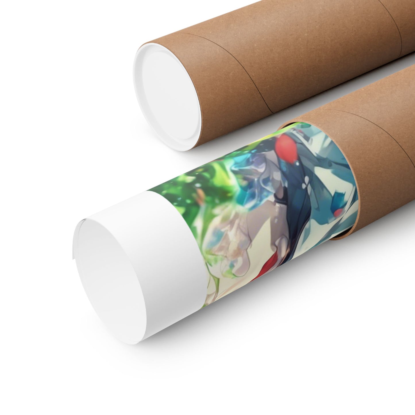 Crystal Bottle Anime Portrait Colorful Wall Poster