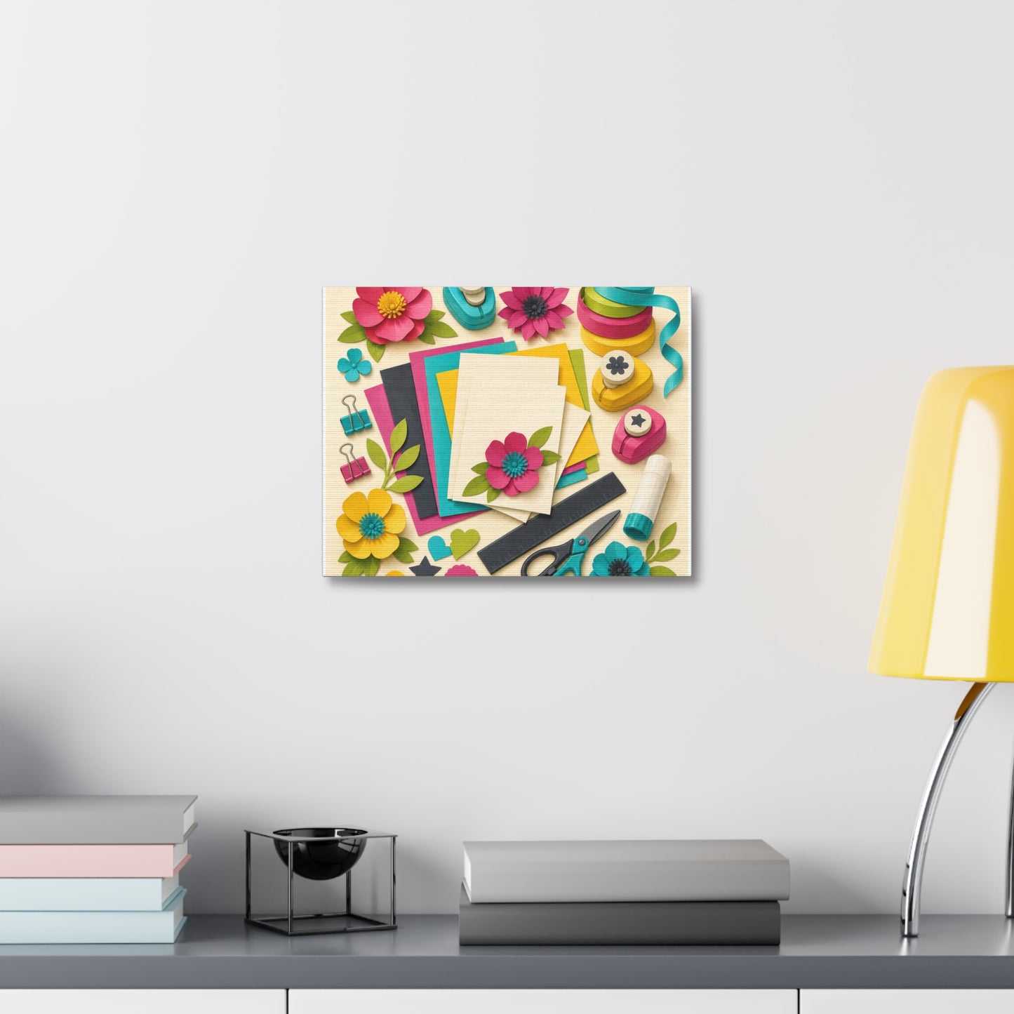 Bright Paper Crafting Hobby Canvas Art