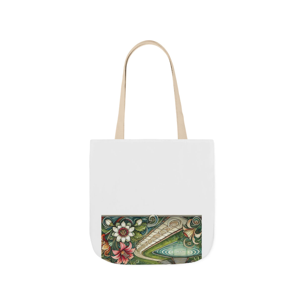 Botanical Gazebo Garden Art Nouveau Canvas Tote Bag