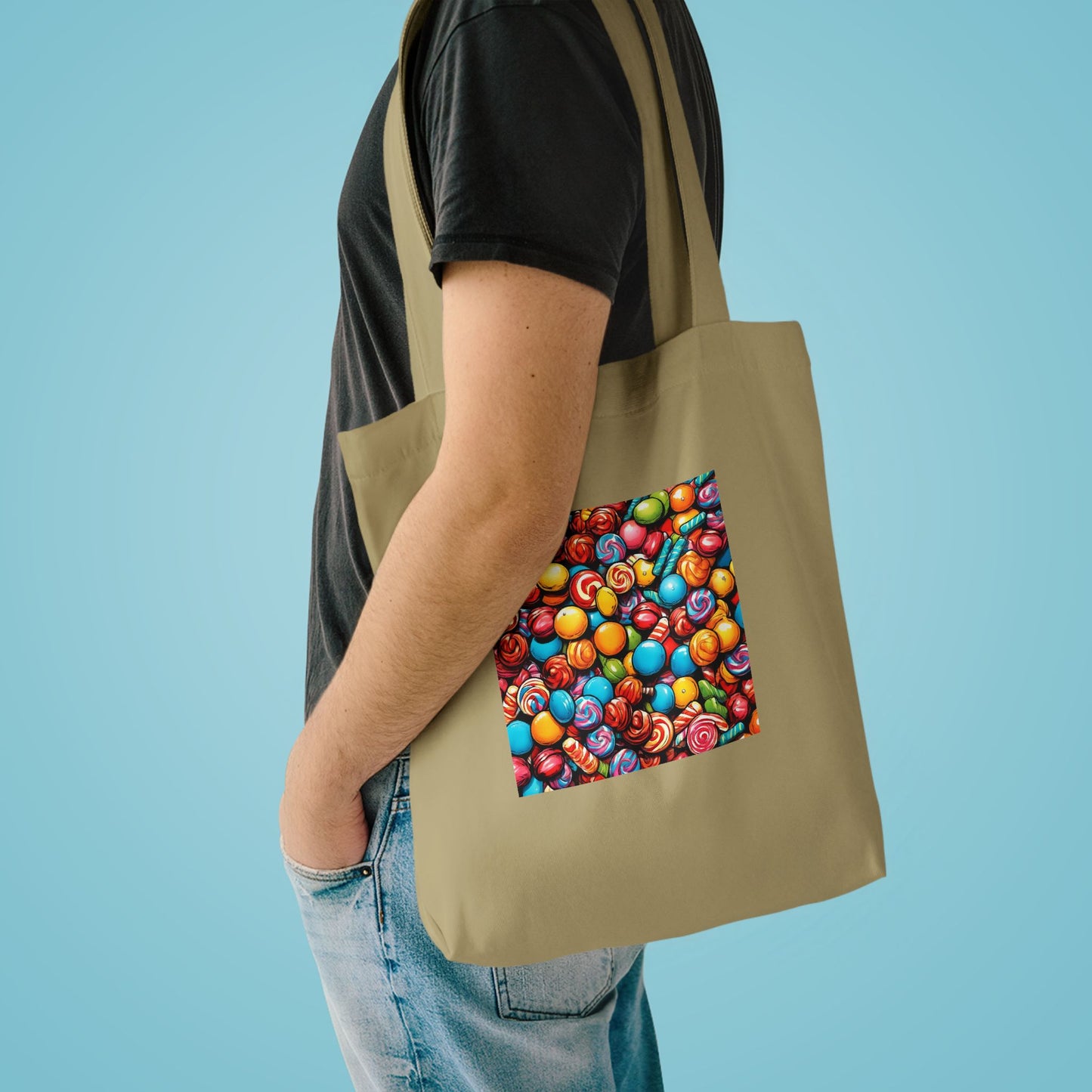 Colorful Candy Pattern Sweets Gift Art Tote Bag