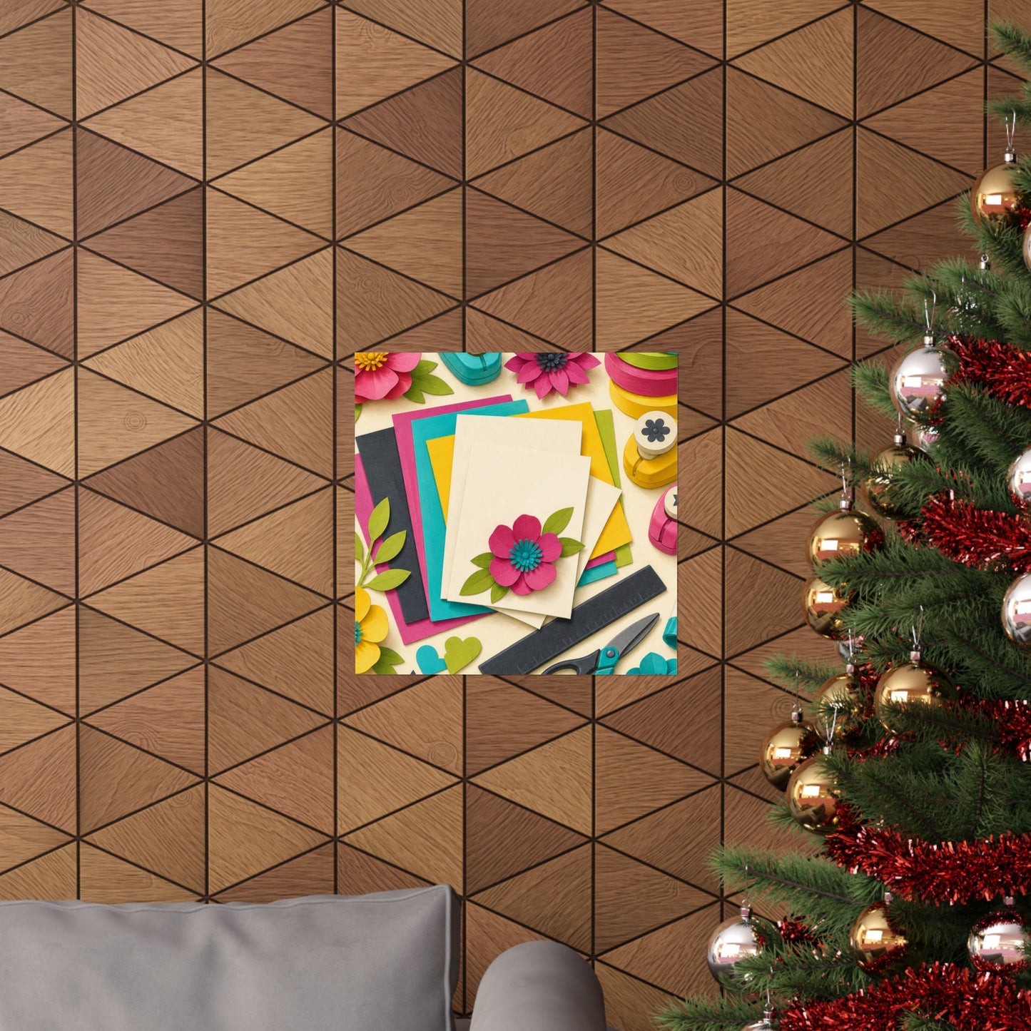 Bright Paper Crafting Hobby Poster