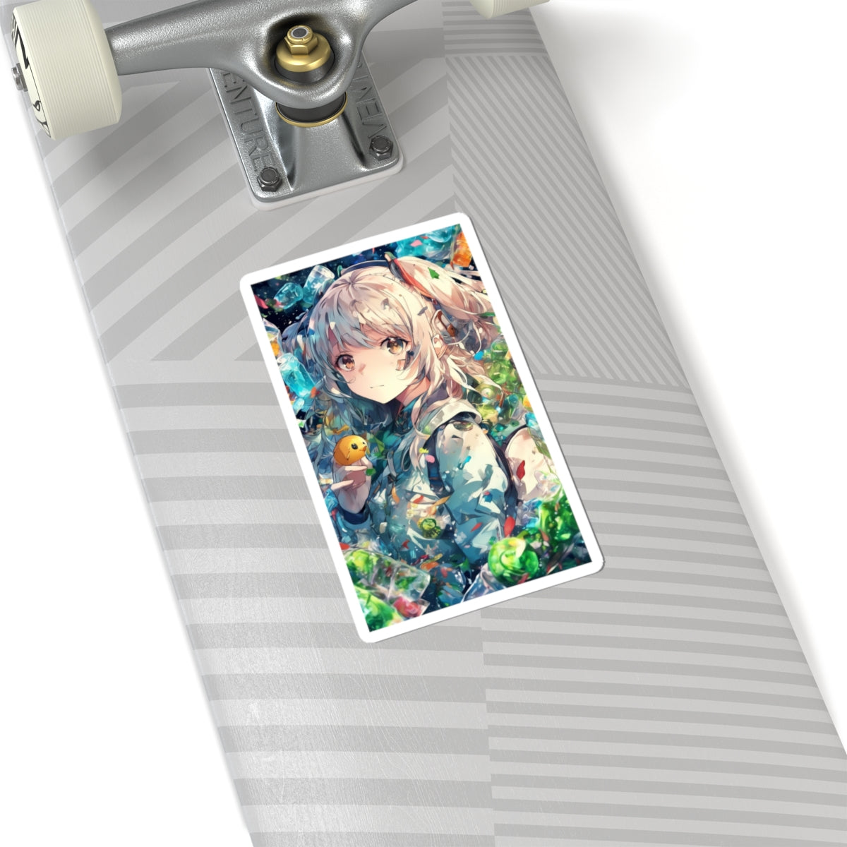 Crystal Bottle Anime Portrait Kawaii Laptop Sticker