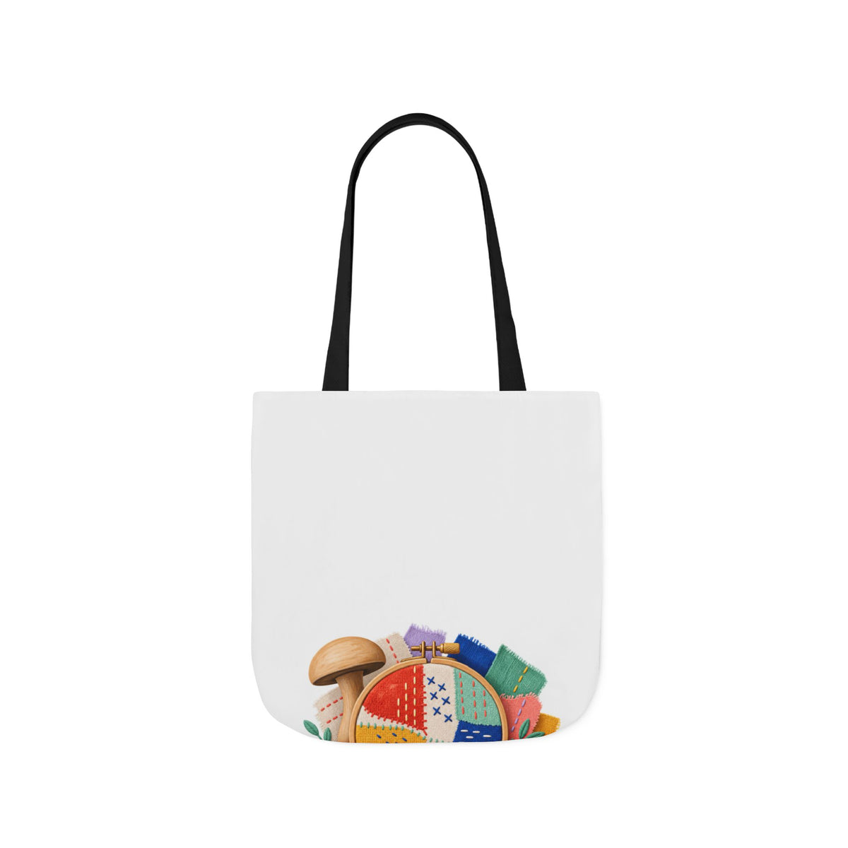 Colorful Visible Mending Workshop Tote Bag