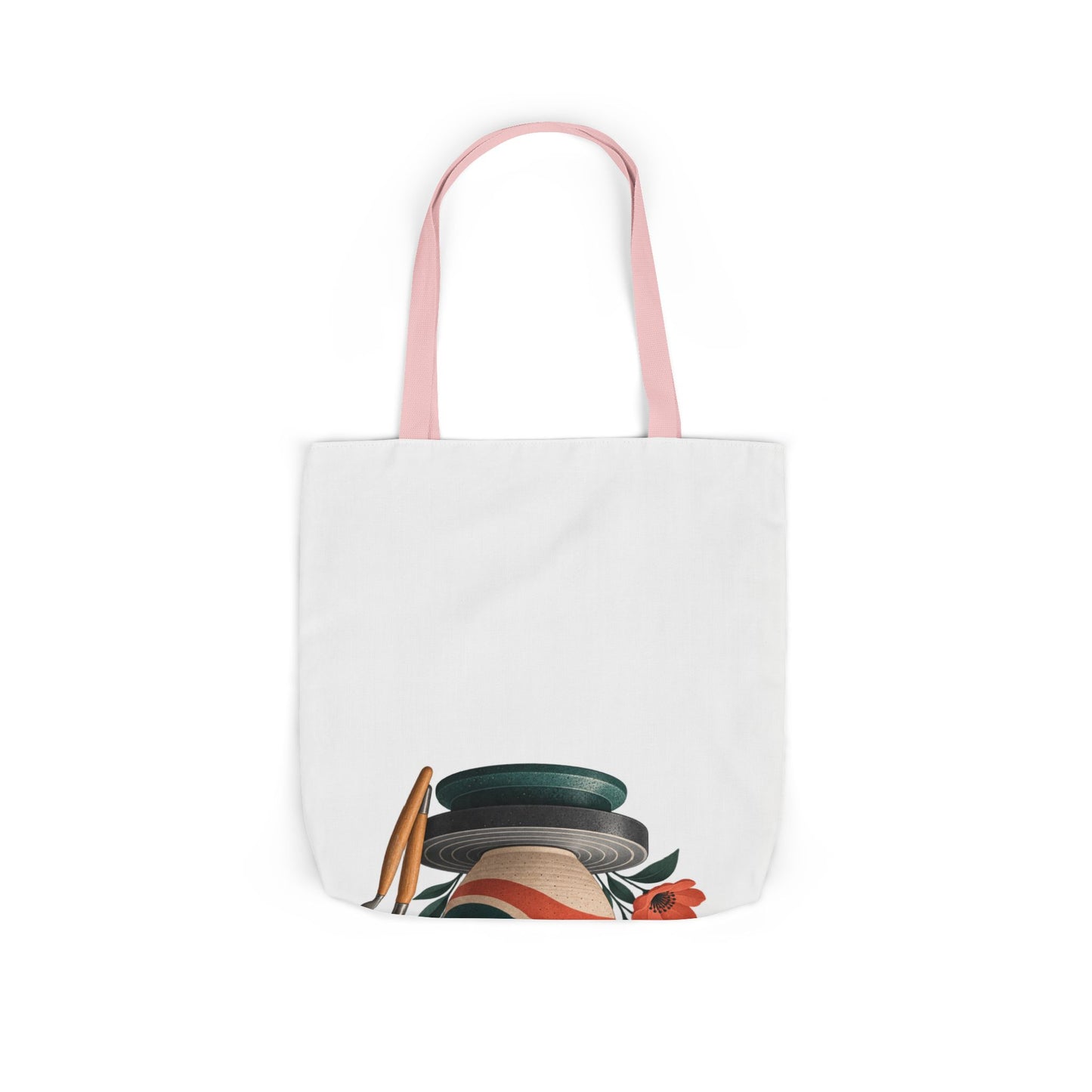 Midcentury Pottery Botanical Art Tote Bag