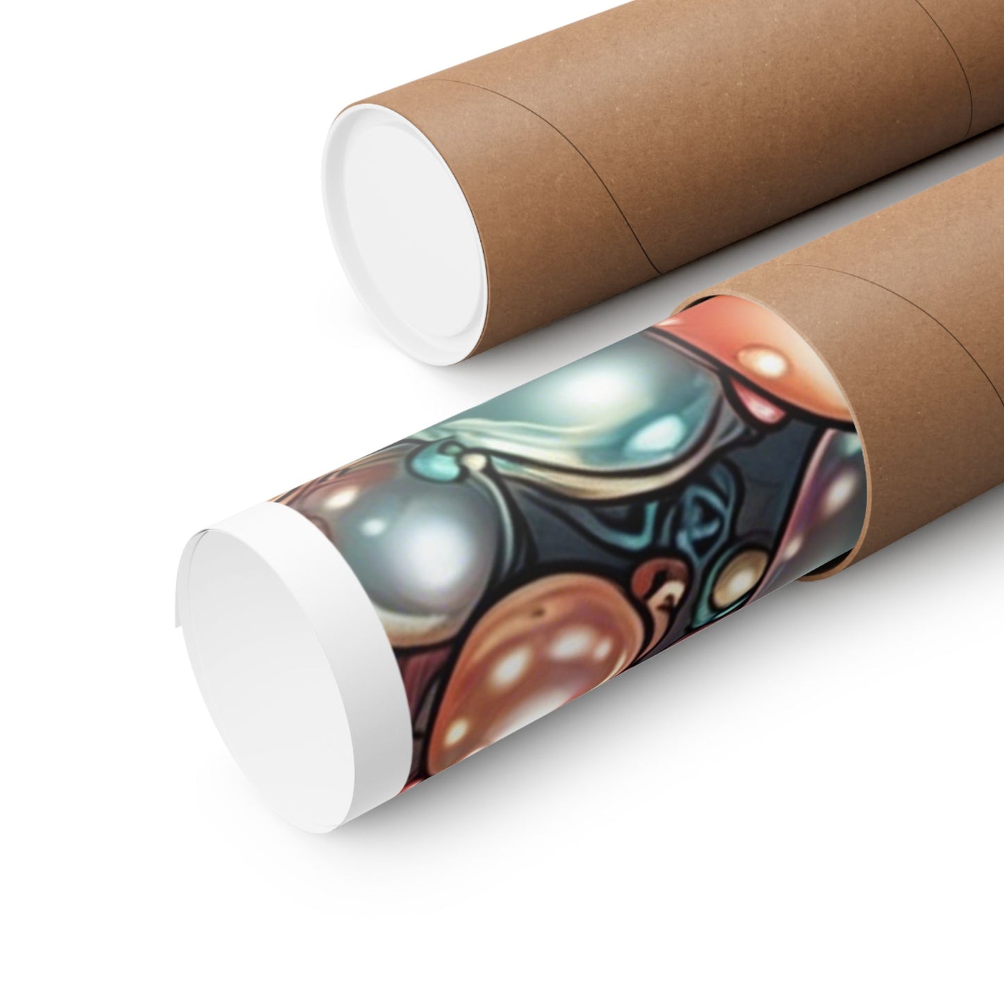 Glossy Orb Marble Abstract Gift Art Poster