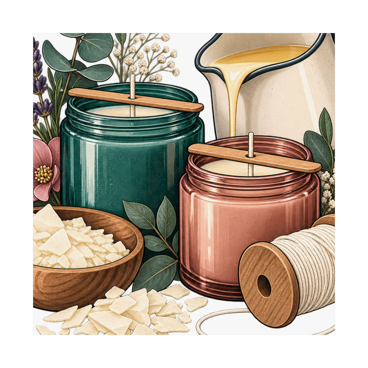 Artisan Candle Making Workshop Poster