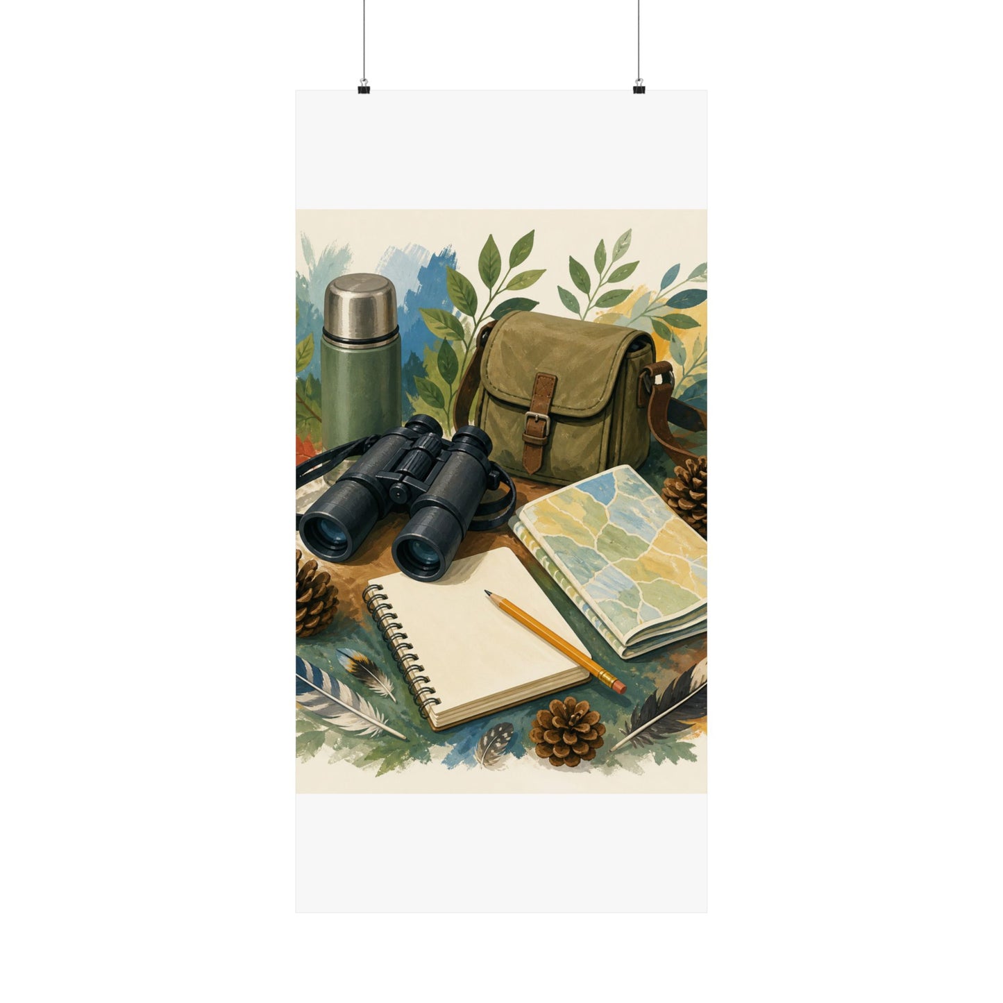 Peaceful Birdwatching Hobby Art Poster