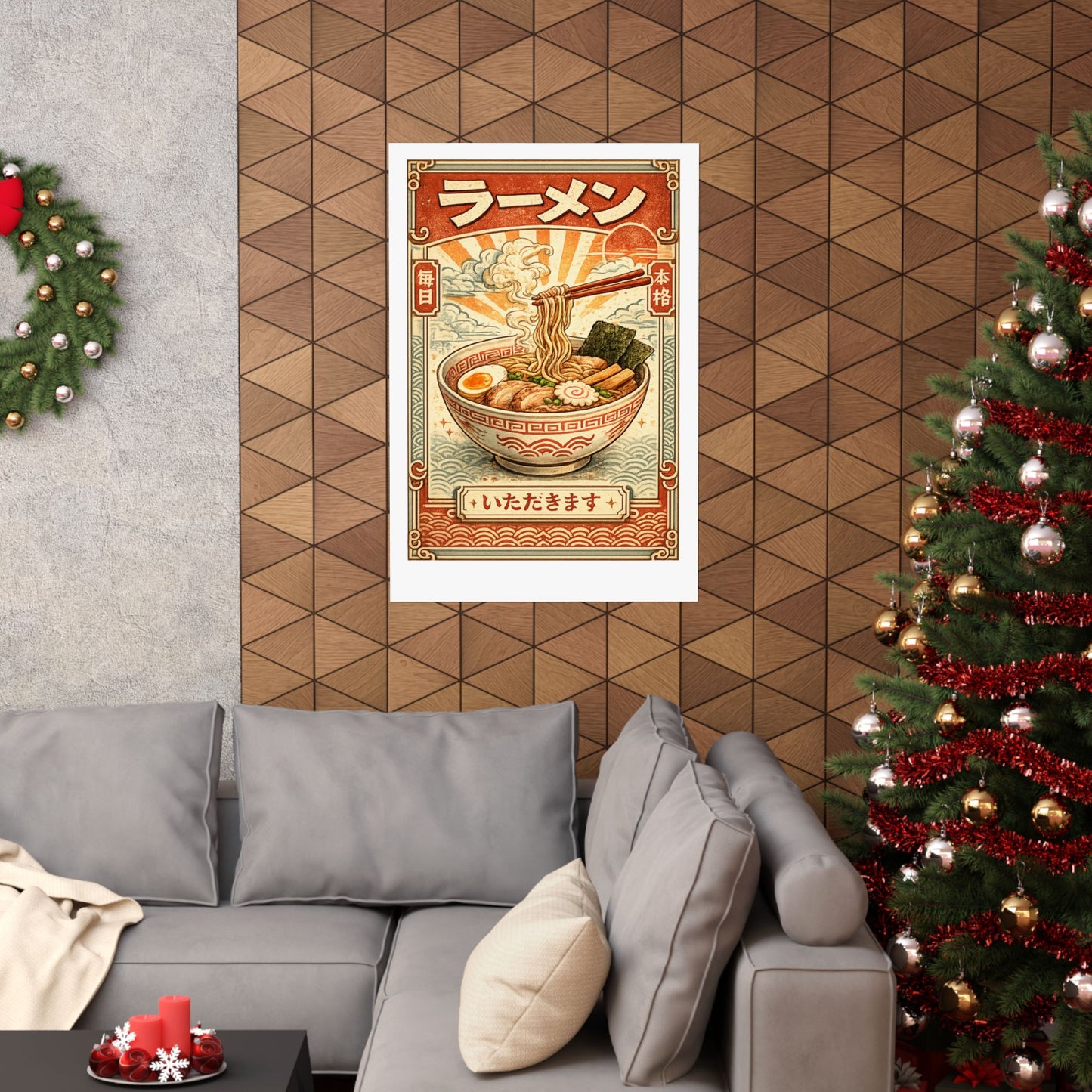 Vintage Ramen Bowl Japanese Food Art Poster