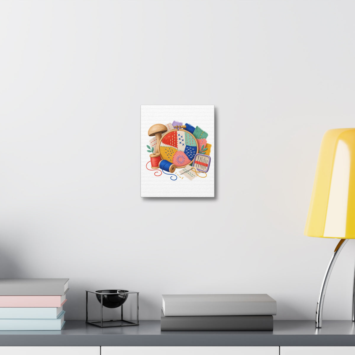 Colorful Visible Mending Workshop Canvas