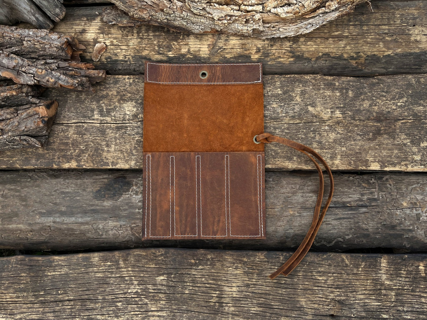 4 Pocket Leather Chisel Roll