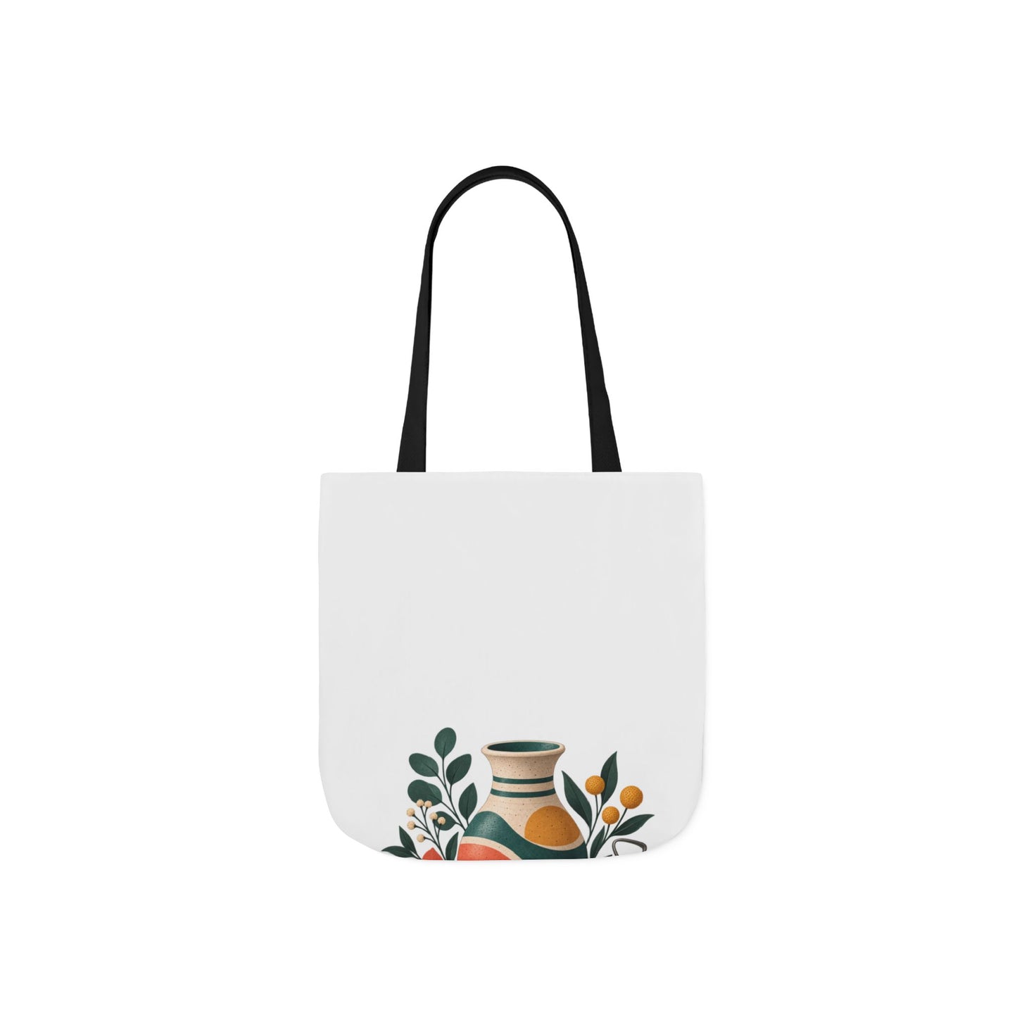 Midcentury Pottery Botanical Art Tote Bag