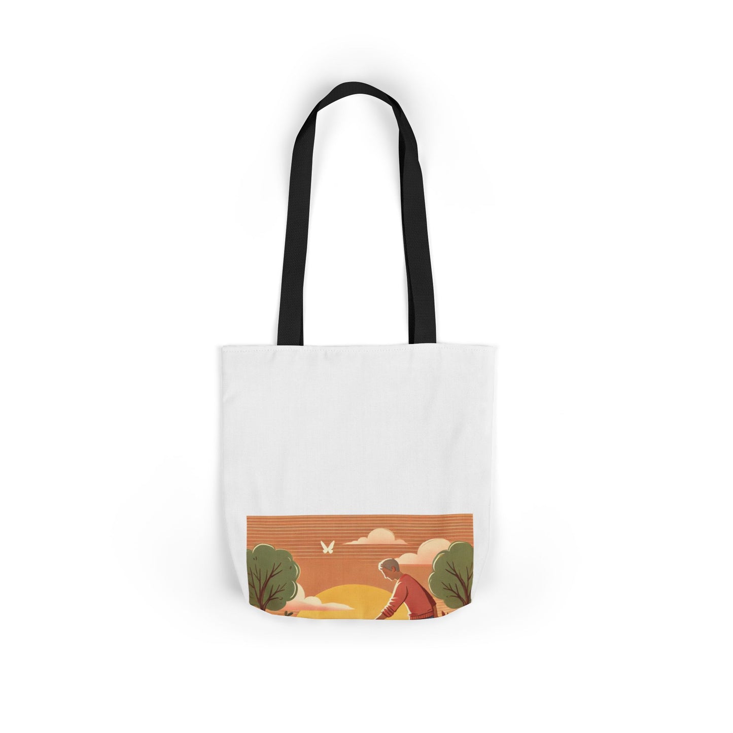 Helping Hands Sunset Garden Canvas Tote Bag