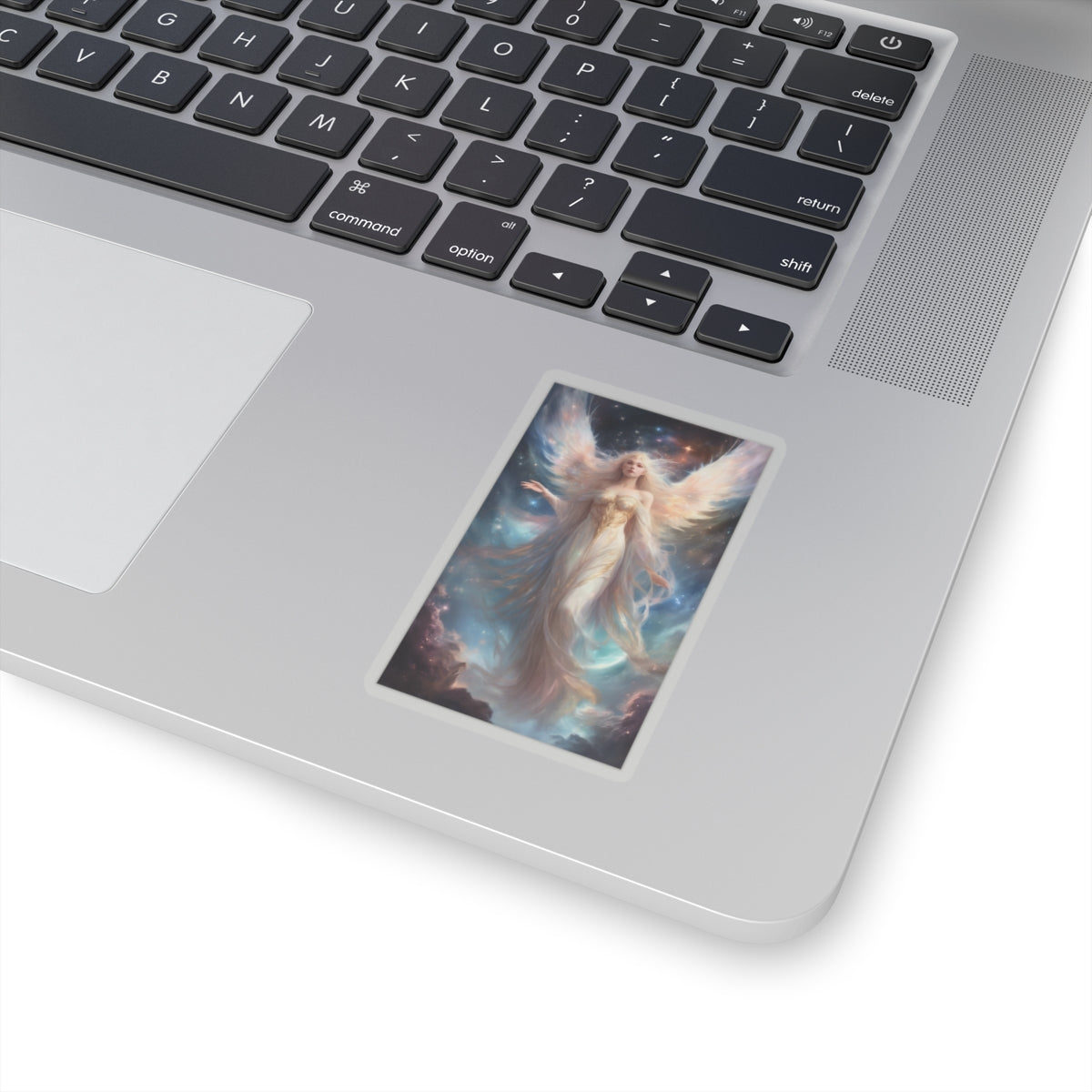 Celestial Winged Heroine Fantasy Portrait Sticker