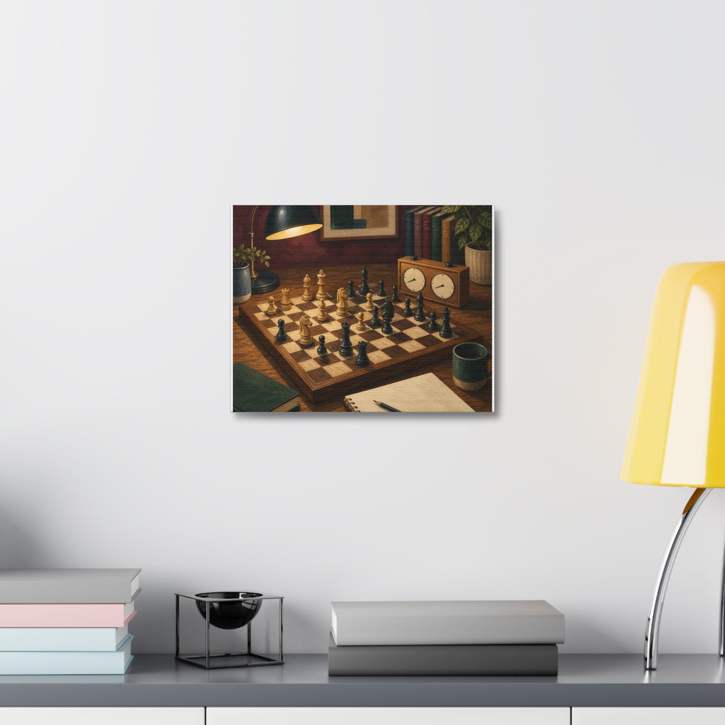 Cozy Chess Strategy Game Hobby Canvas Art