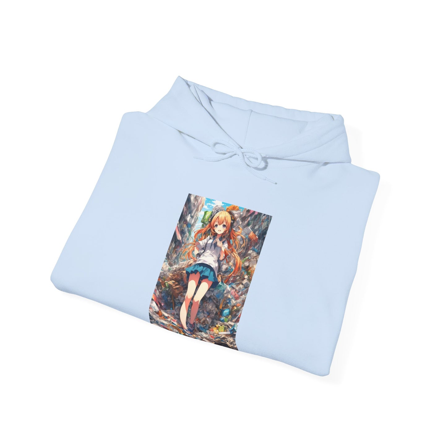 Recycling Rescue Anime Heroine Eco Street Art Hoodie