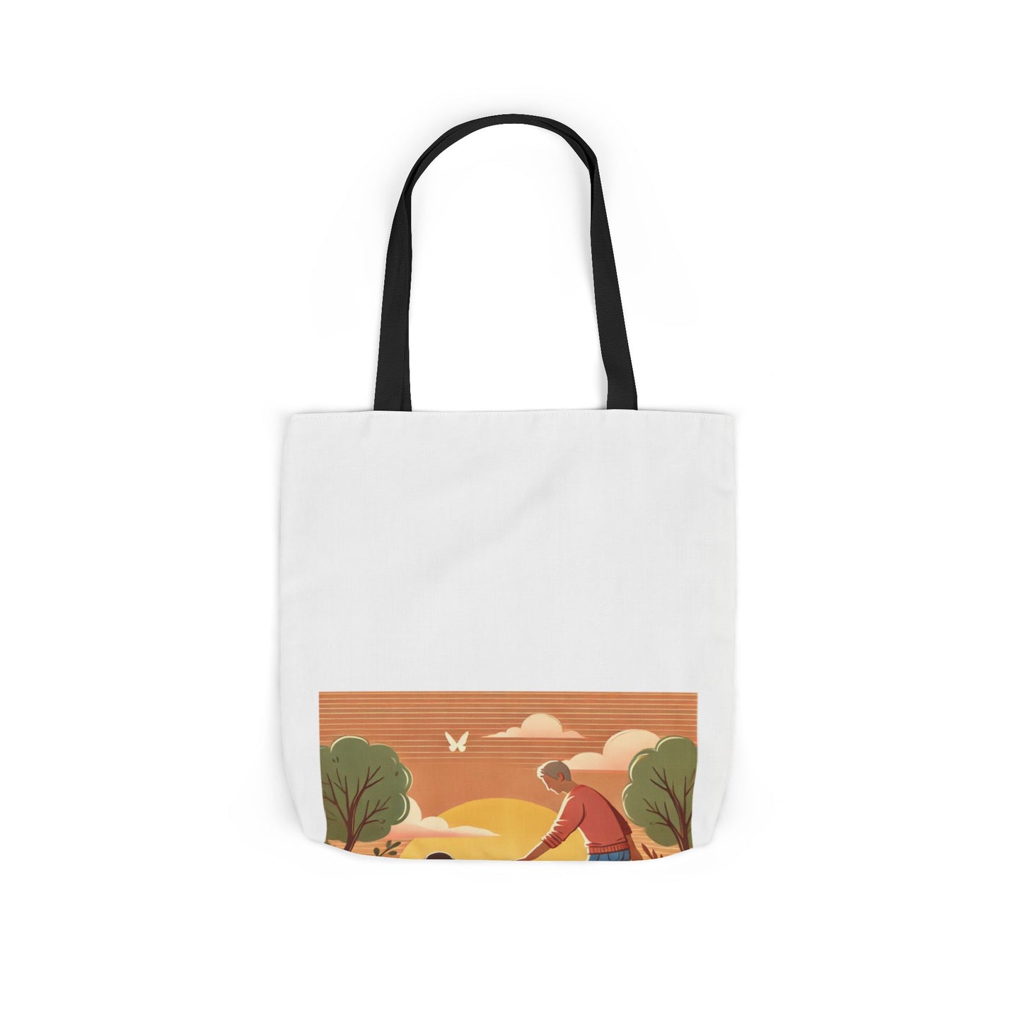 Helping Hands Sunset Garden Canvas Tote Bag