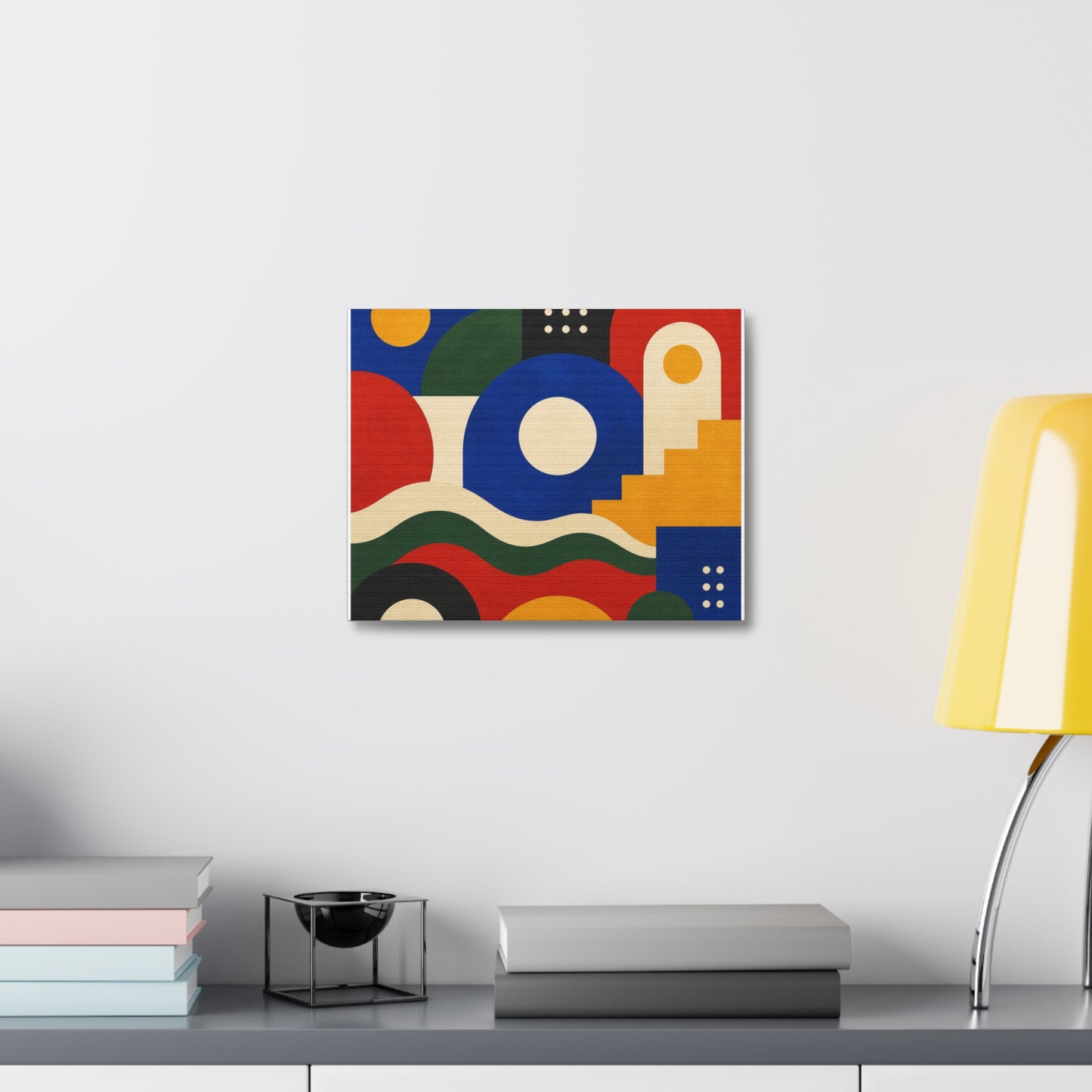 Bold Geometric Balance Abstract Art Canvas Art